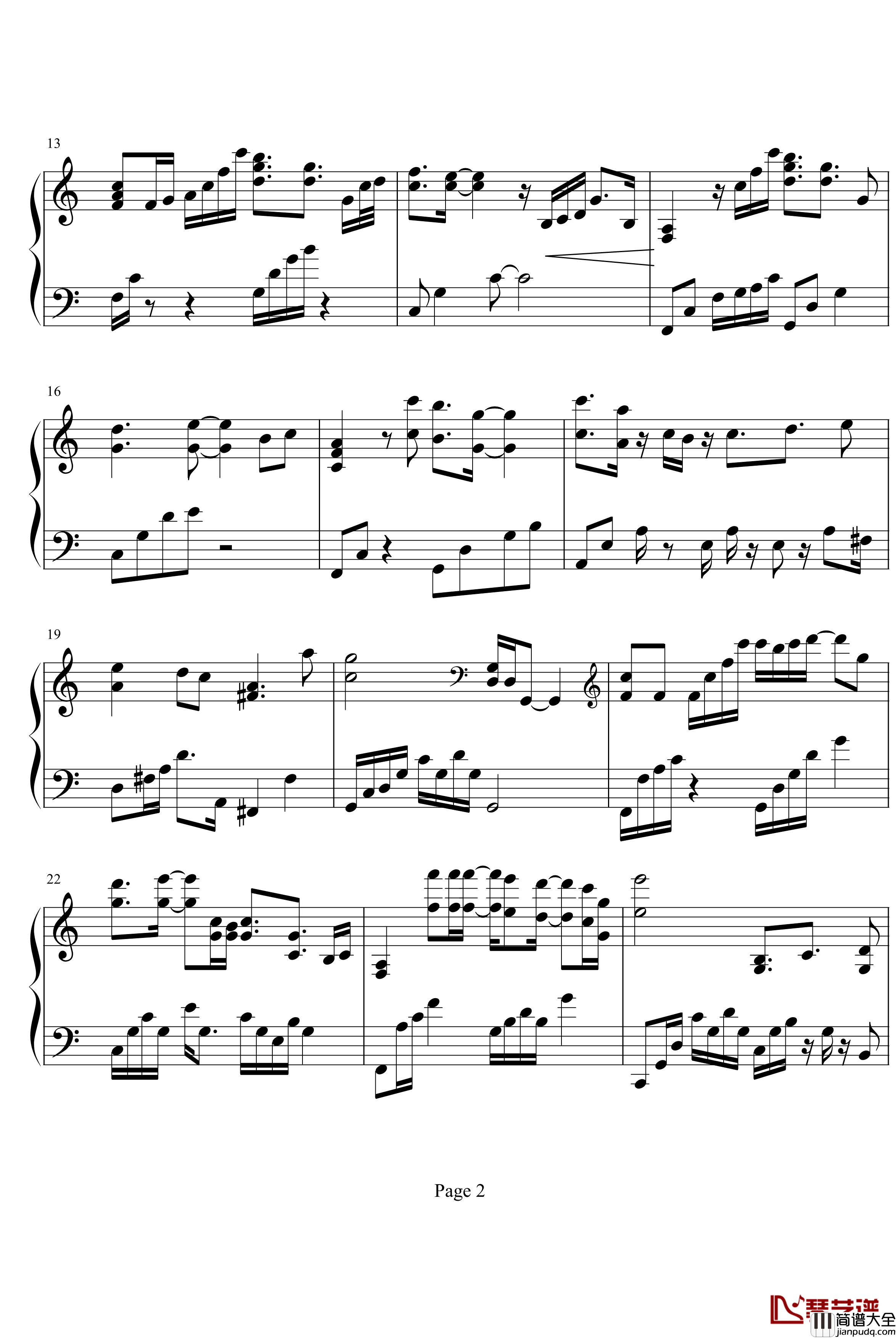 保护色钢琴谱_影视