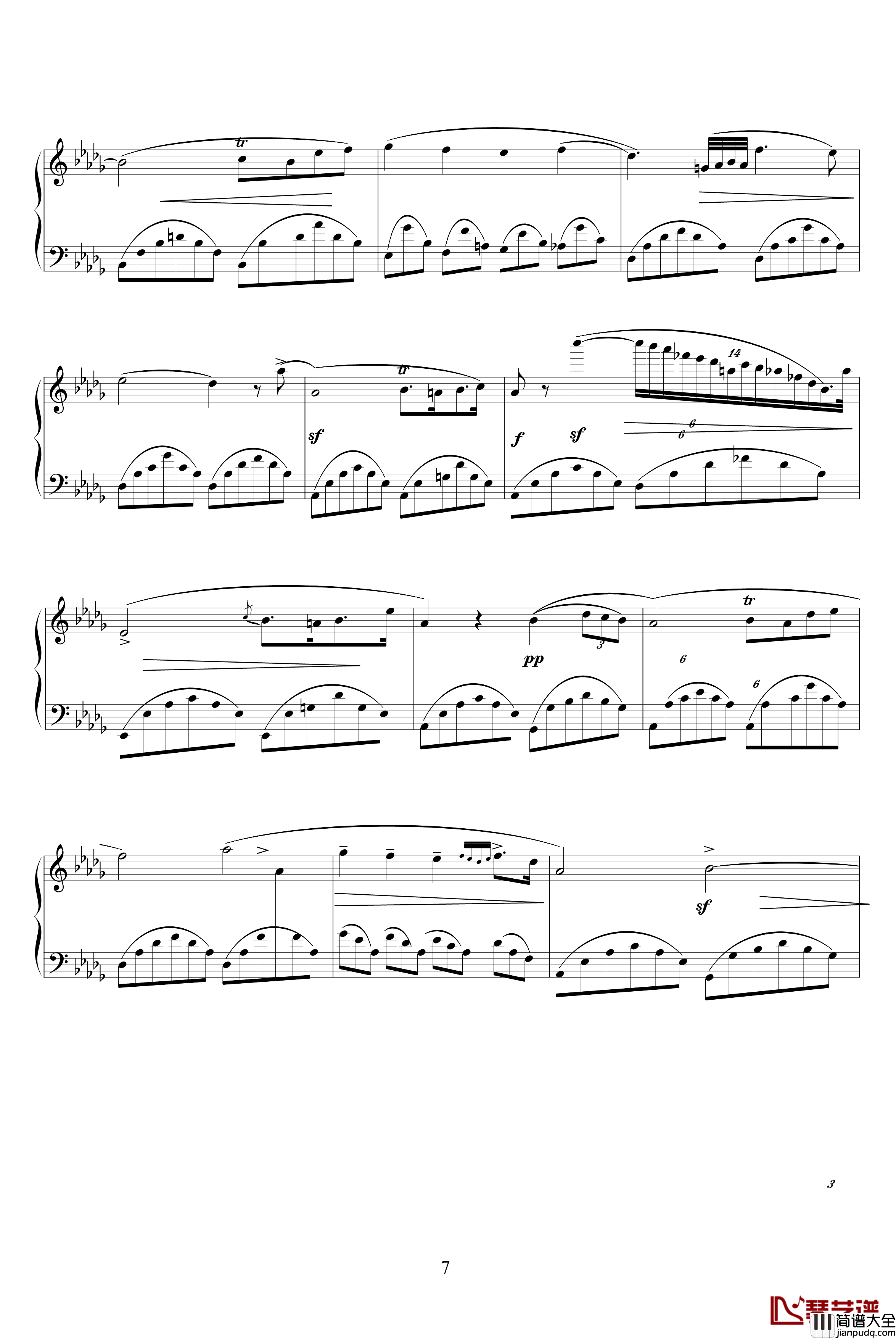 幻想即兴曲Op.66钢琴谱_肖邦_chopin