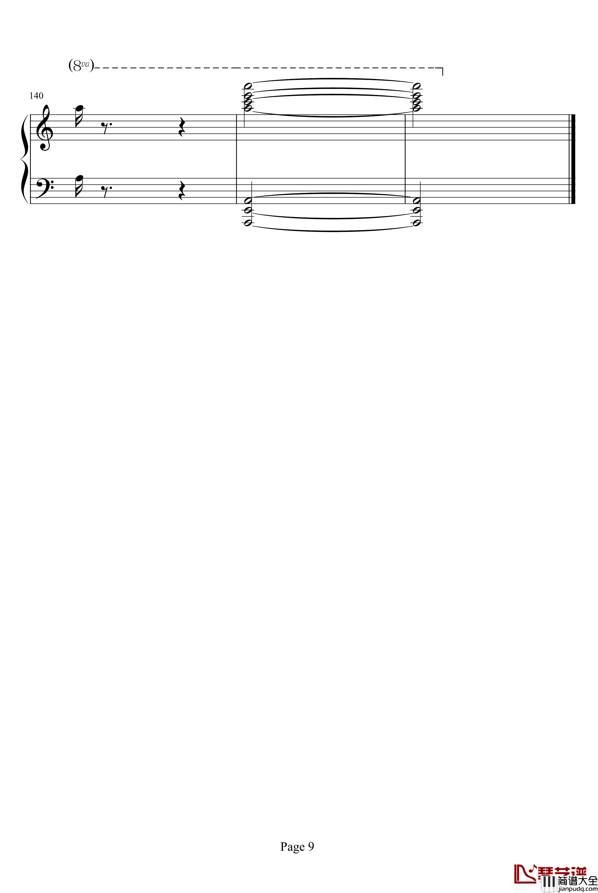 致爱丽丝钢琴谱_新版_未知分类