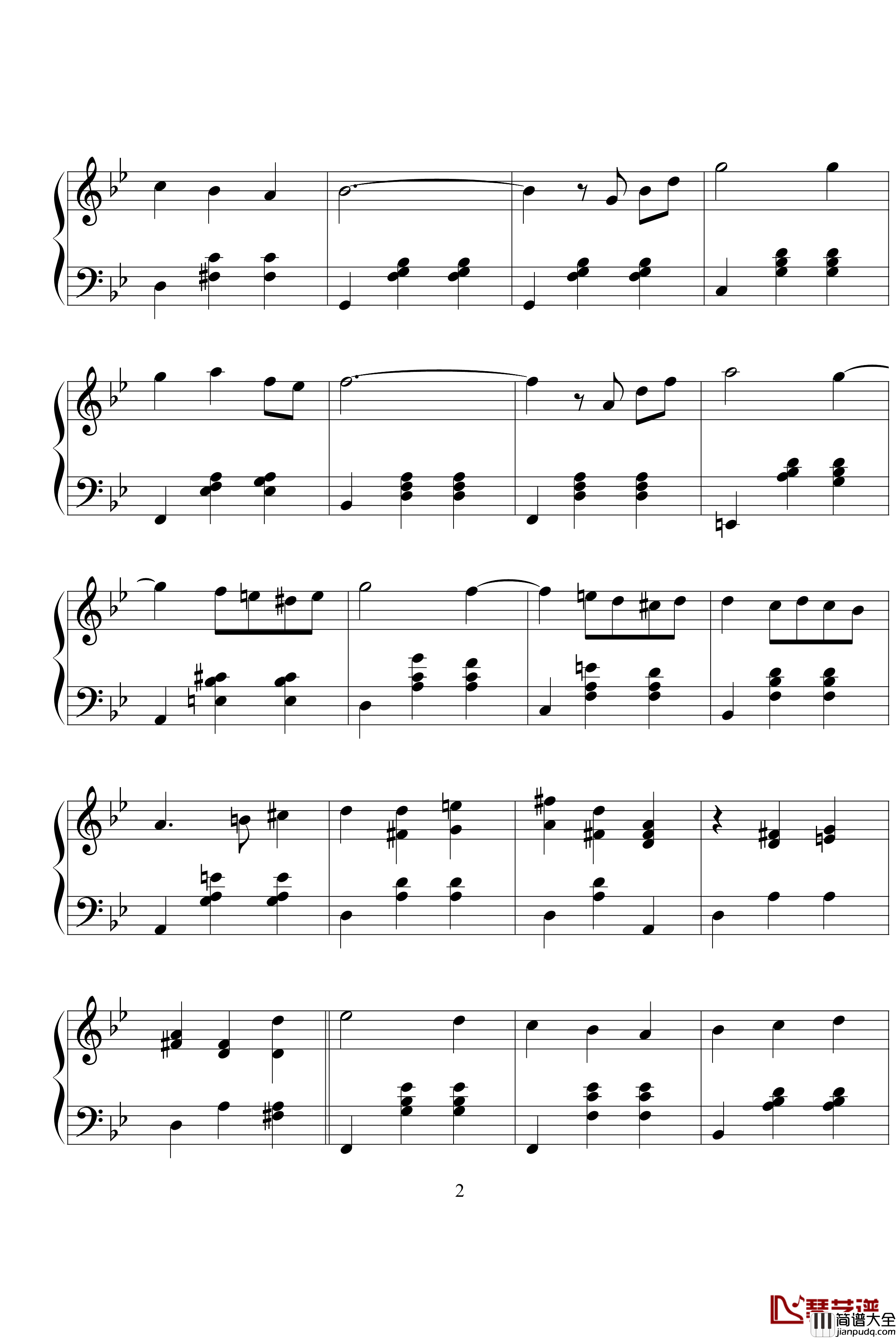 霍尔的移动城堡钢琴谱_恋だね_久石让