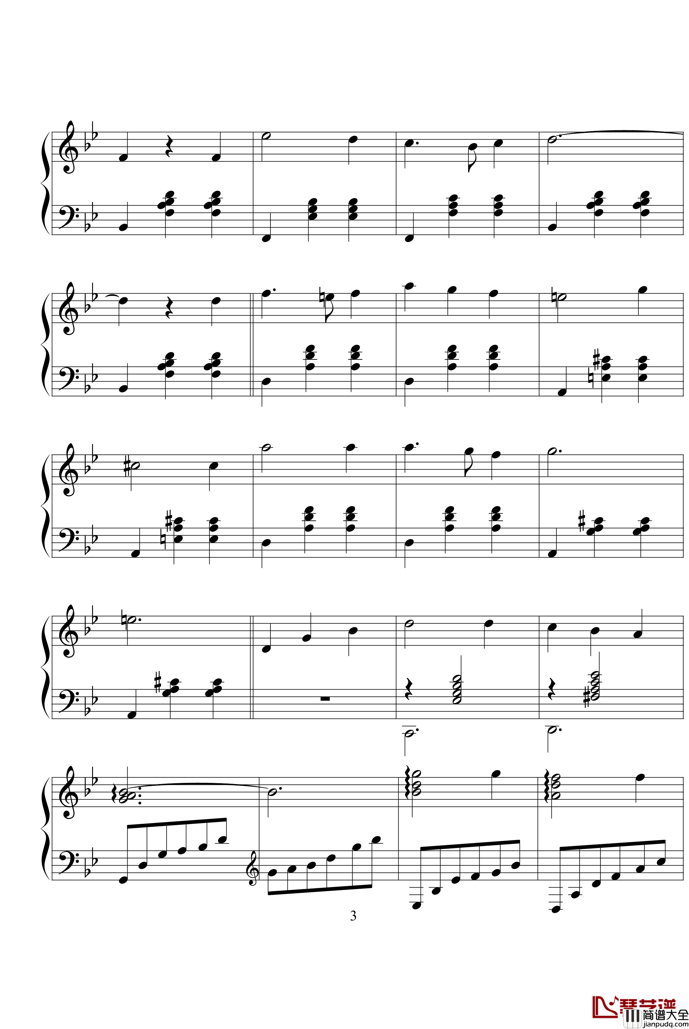 霍尔的移动城堡钢琴谱_恋だね_久石让