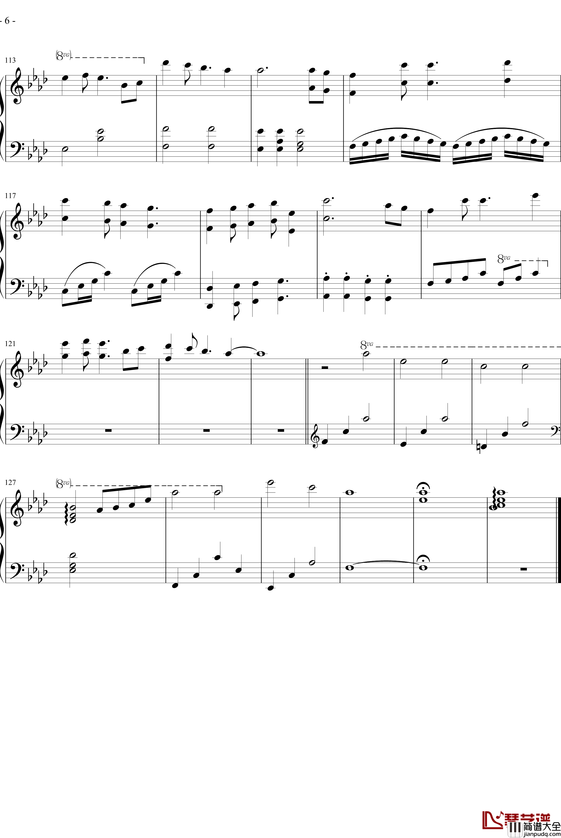 我们的纪念钢琴谱_原调版_吴寅飞