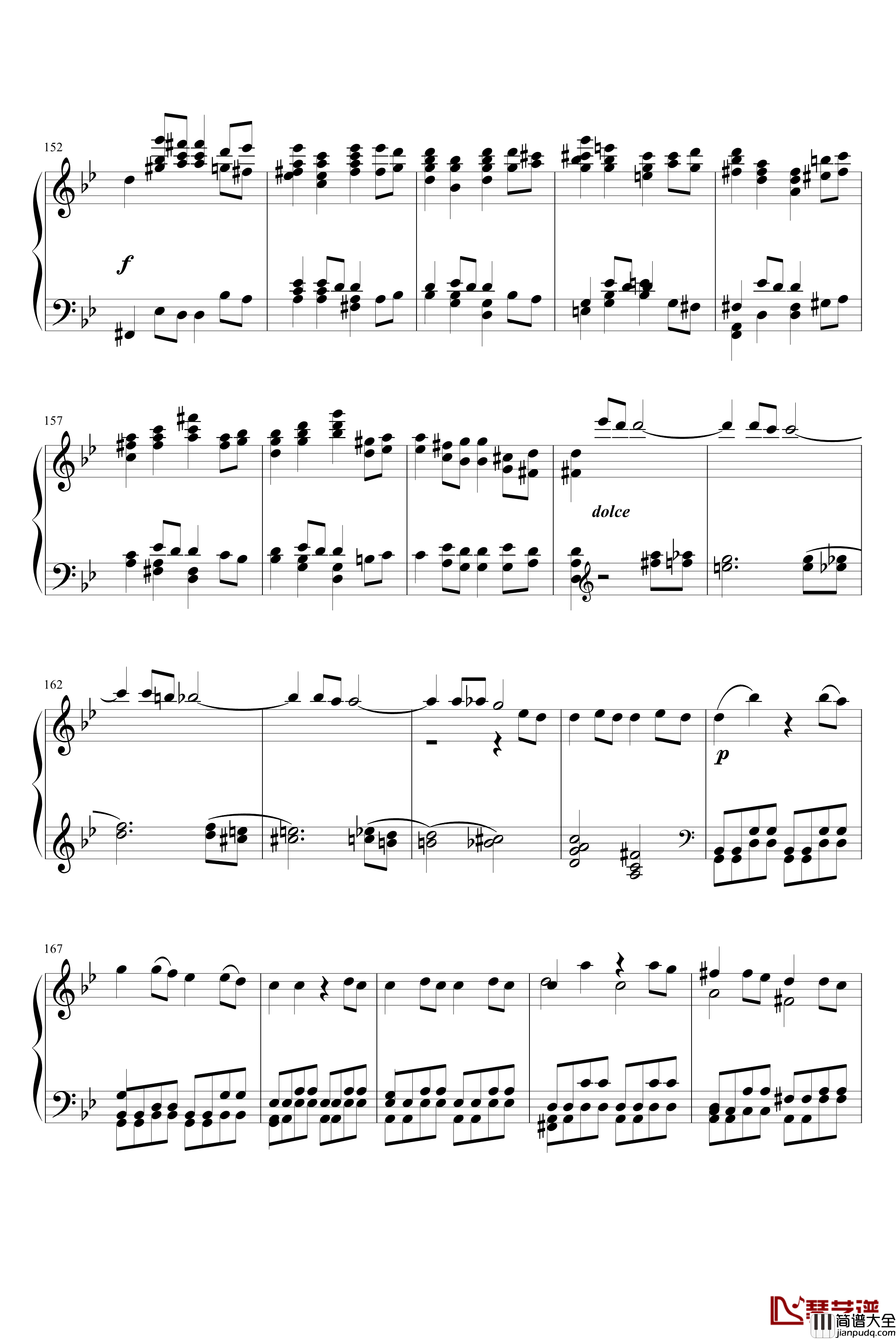 第四十号交响曲钢琴谱_第一乐章_莫扎特