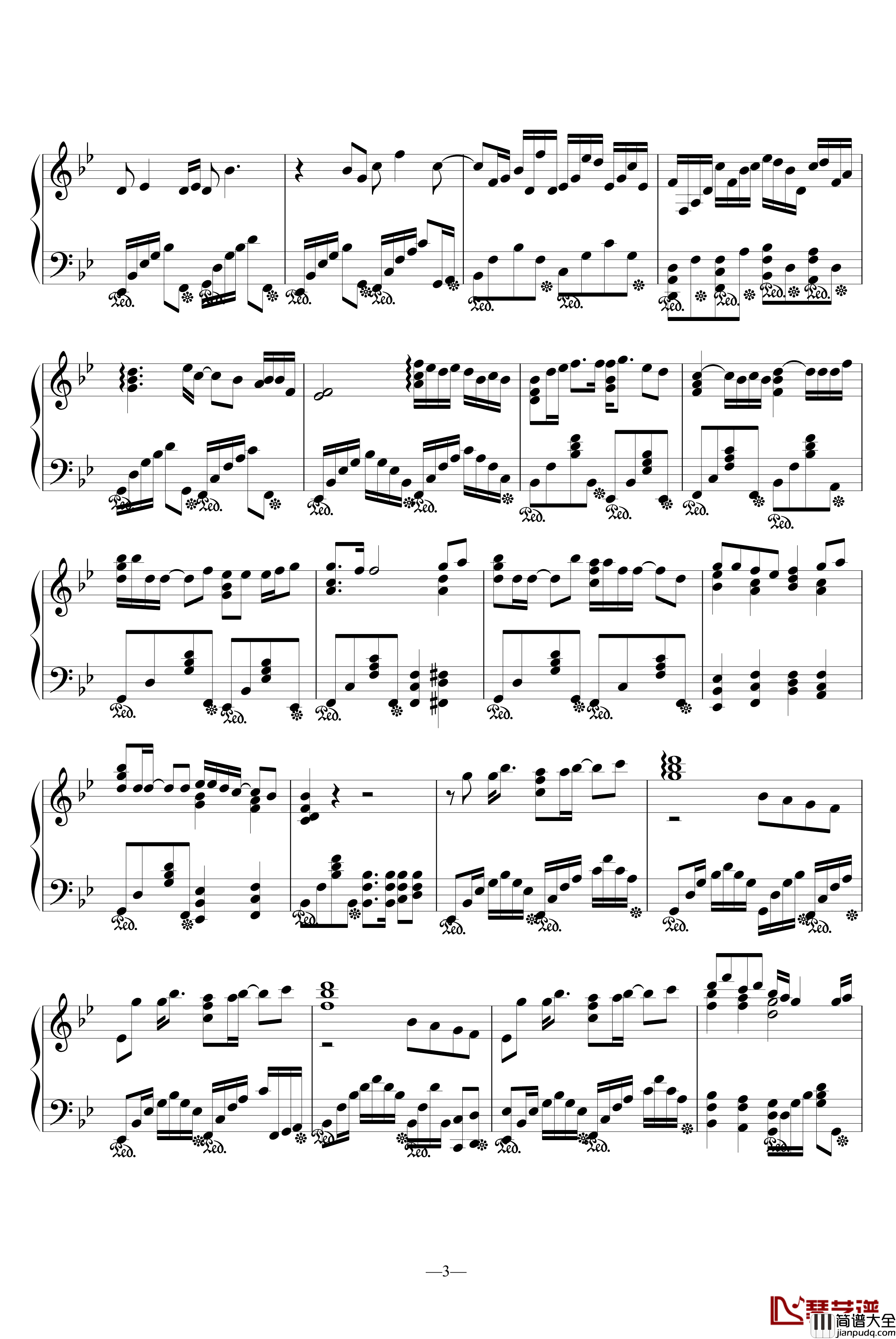 看到梦之后钢琴谱_名侦探柯南