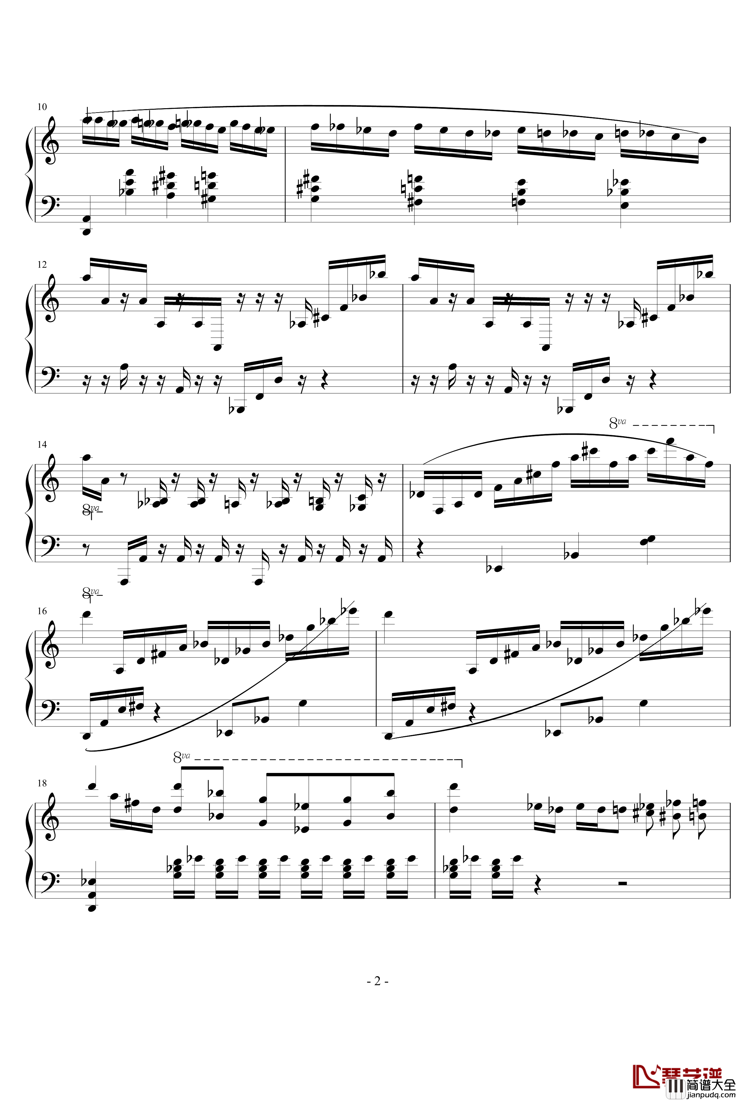 野蜂飞舞钢琴谱_爵士版_里姆斯基_柯萨科夫