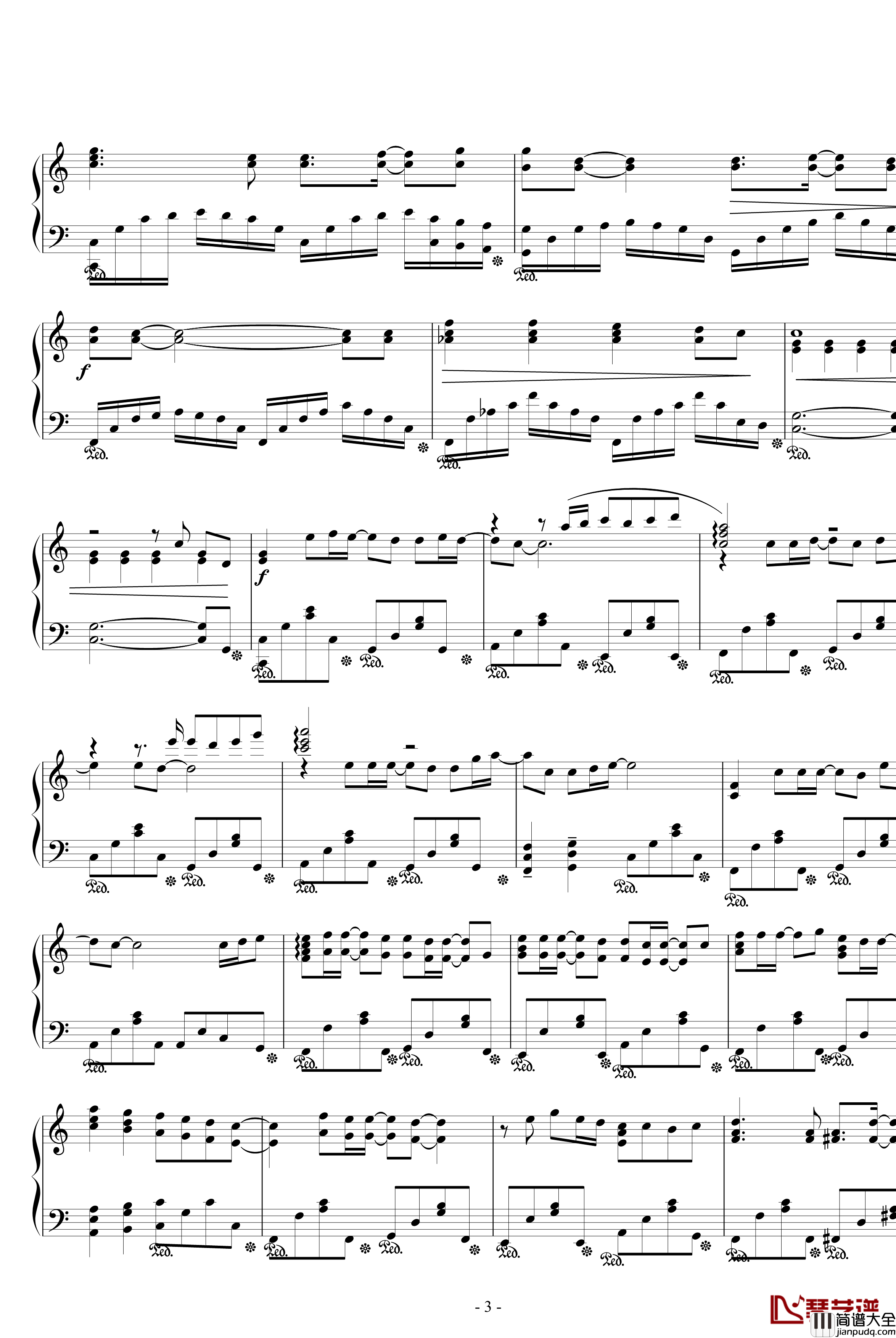 盛開在遺忘之後钢琴谱_名侦探柯南