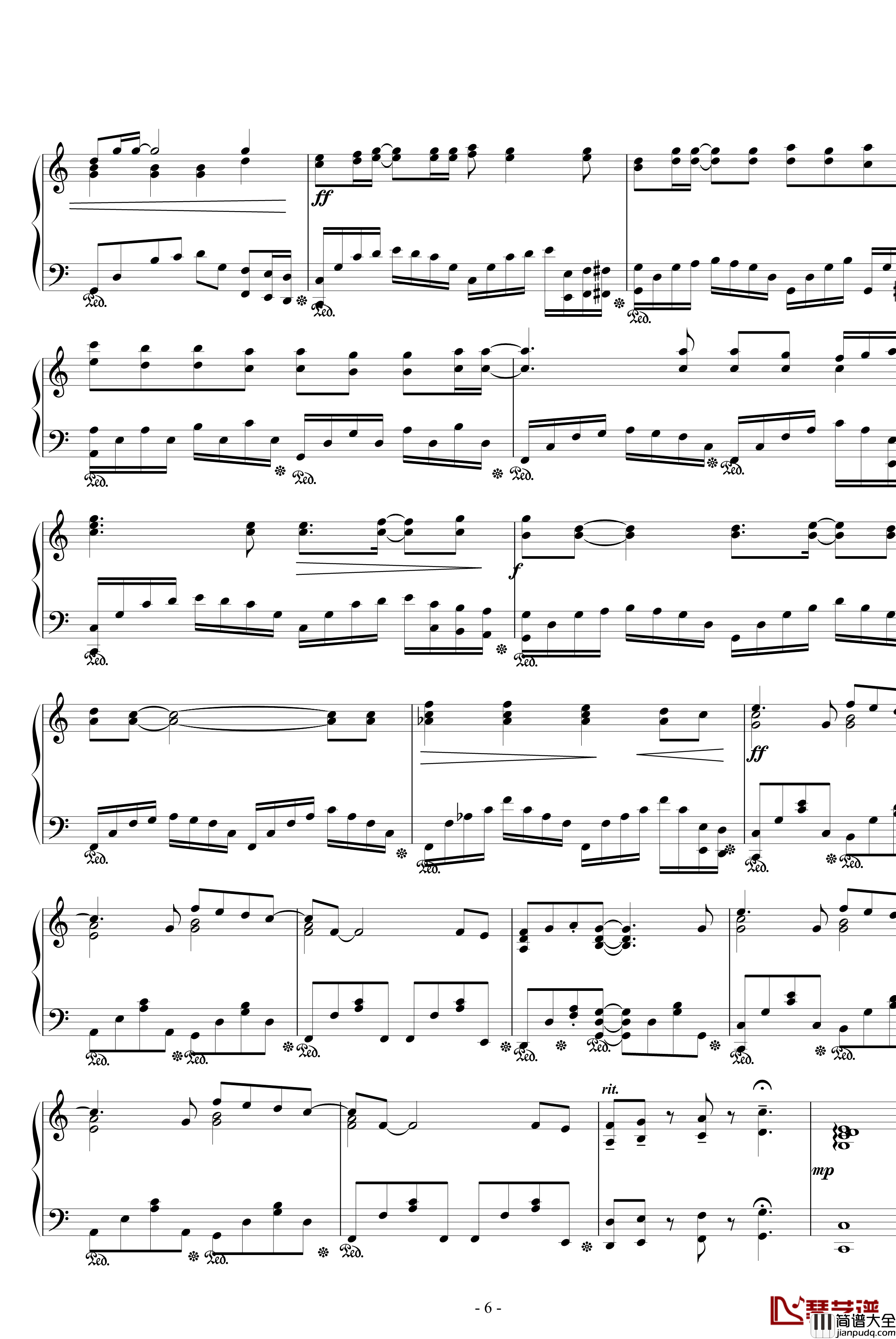 盛開在遺忘之後钢琴谱_名侦探柯南