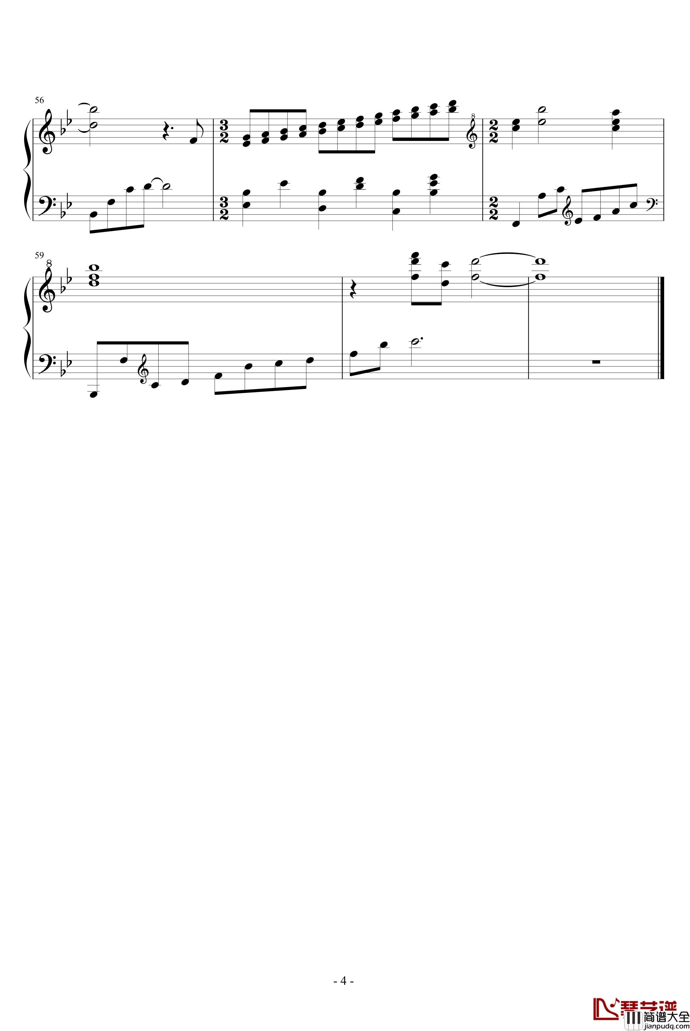 圣诞前夕钢琴谱_原作版_每一天