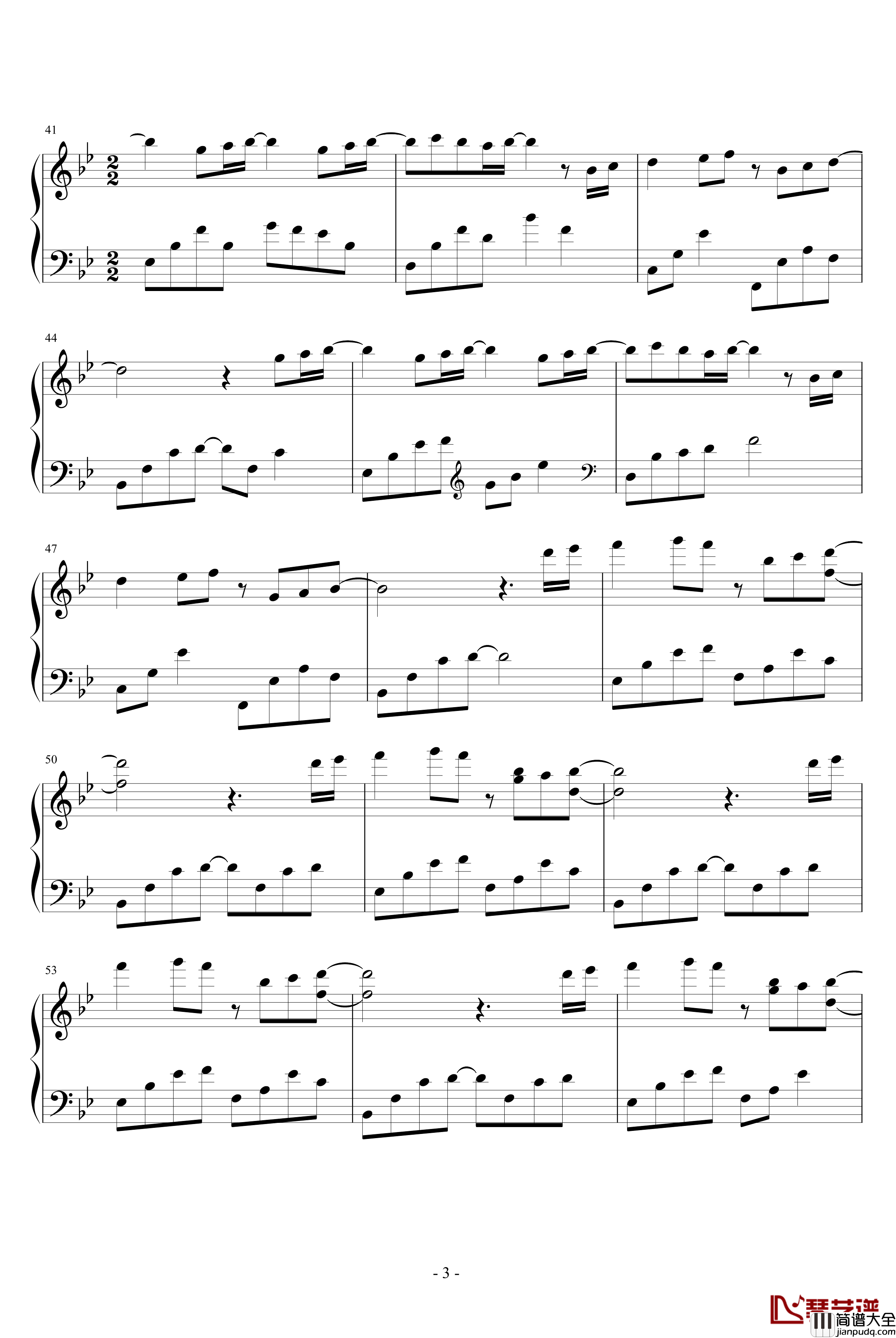 圣诞前夕钢琴谱_原作版_每一天