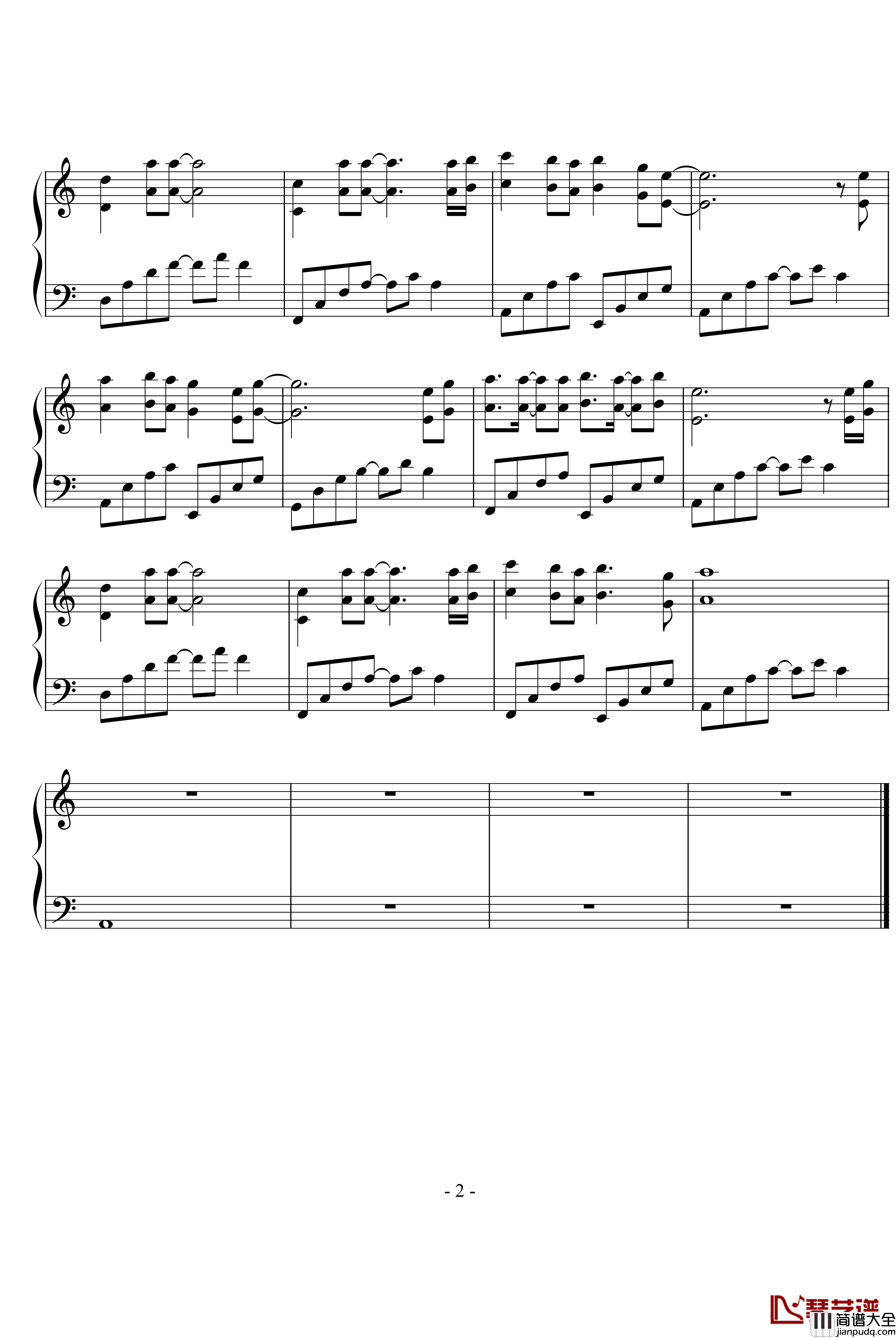 仙剑插曲其一钢琴谱_仙剑奇侠传