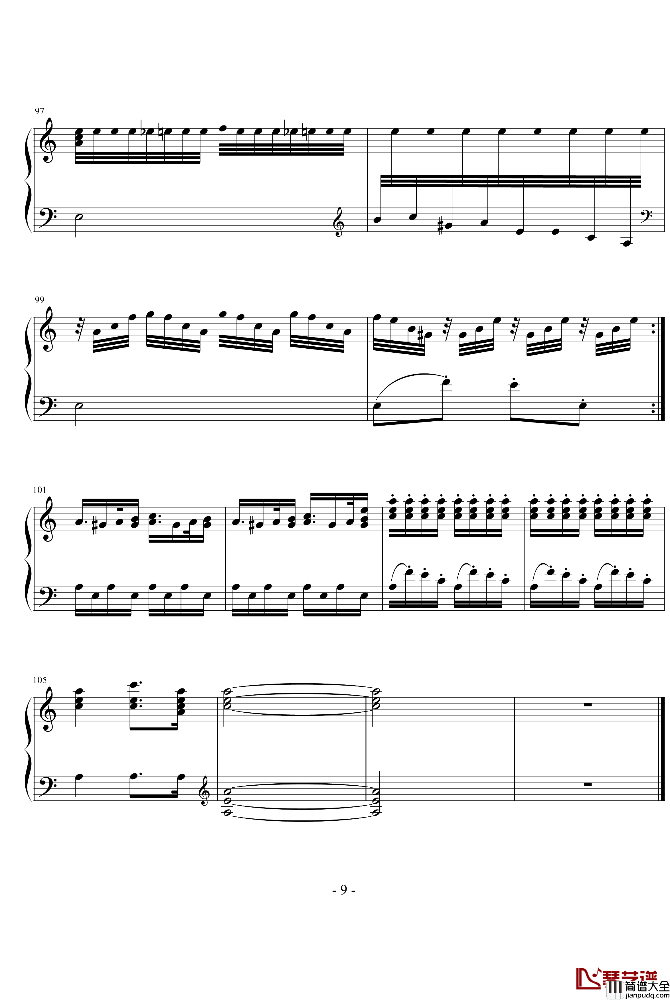 Pianto_Dell_Amante钢琴谱_未知分类