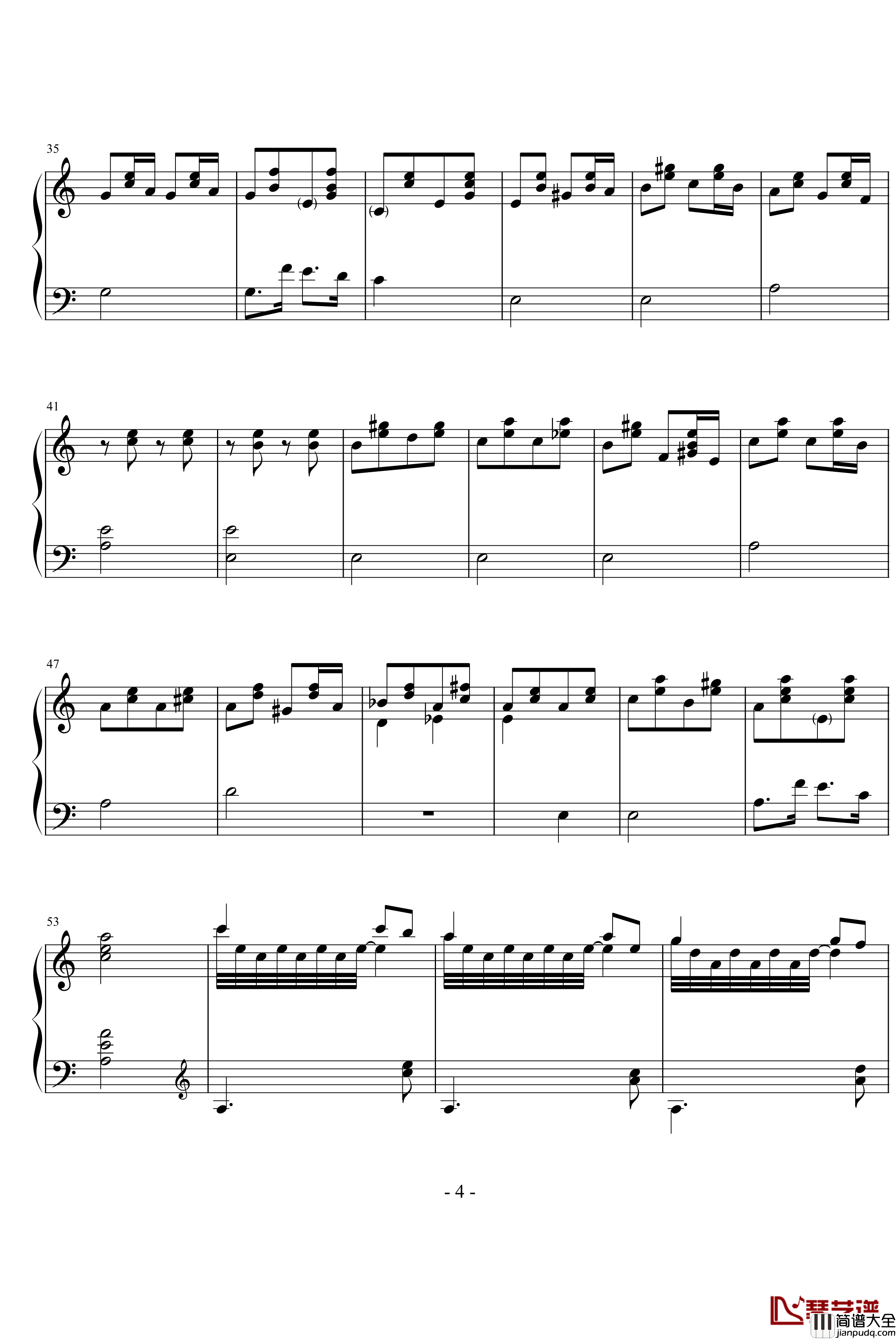 Pianto_Dell_Amante钢琴谱_未知分类