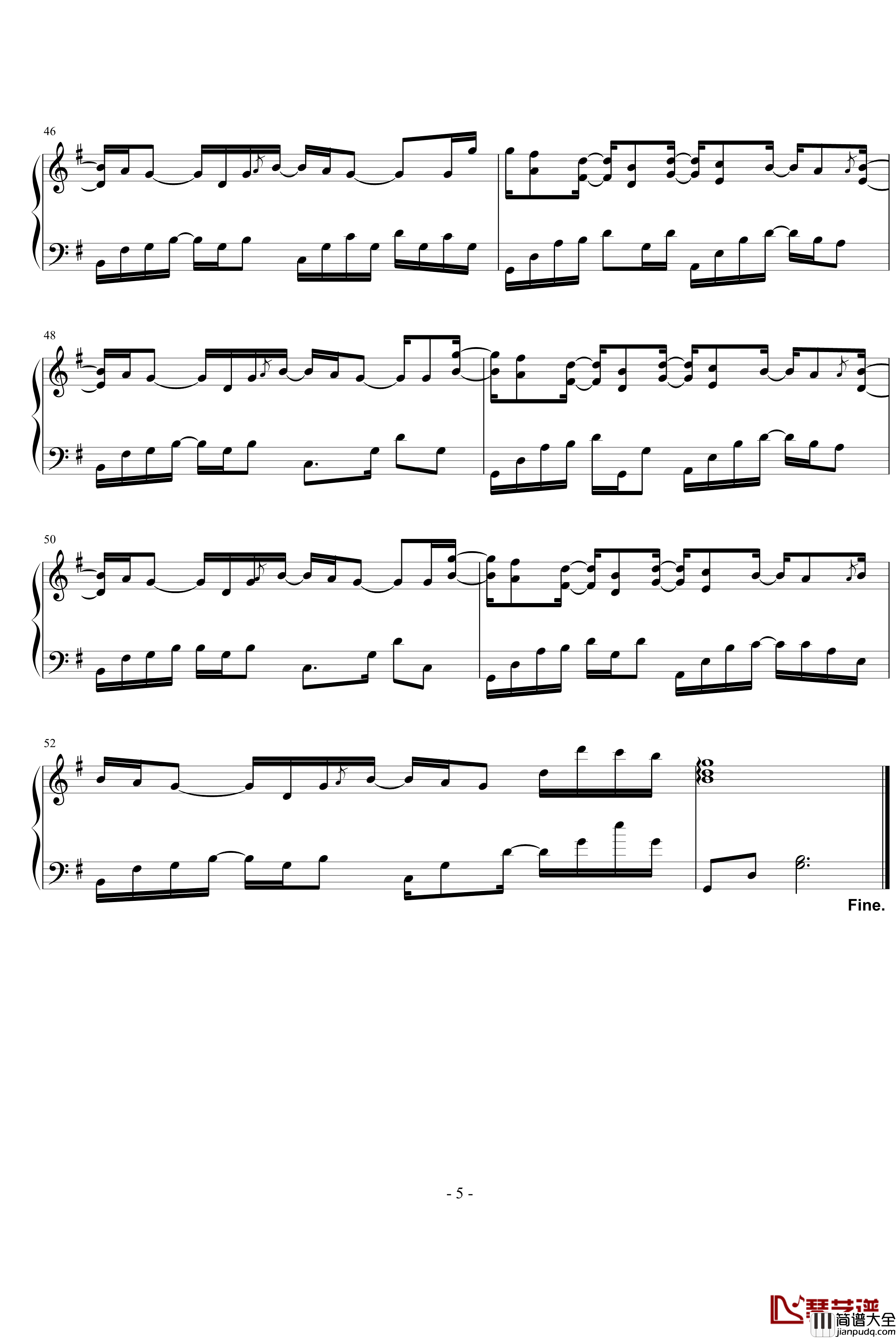 It's_your_day钢琴谱_Yiruma