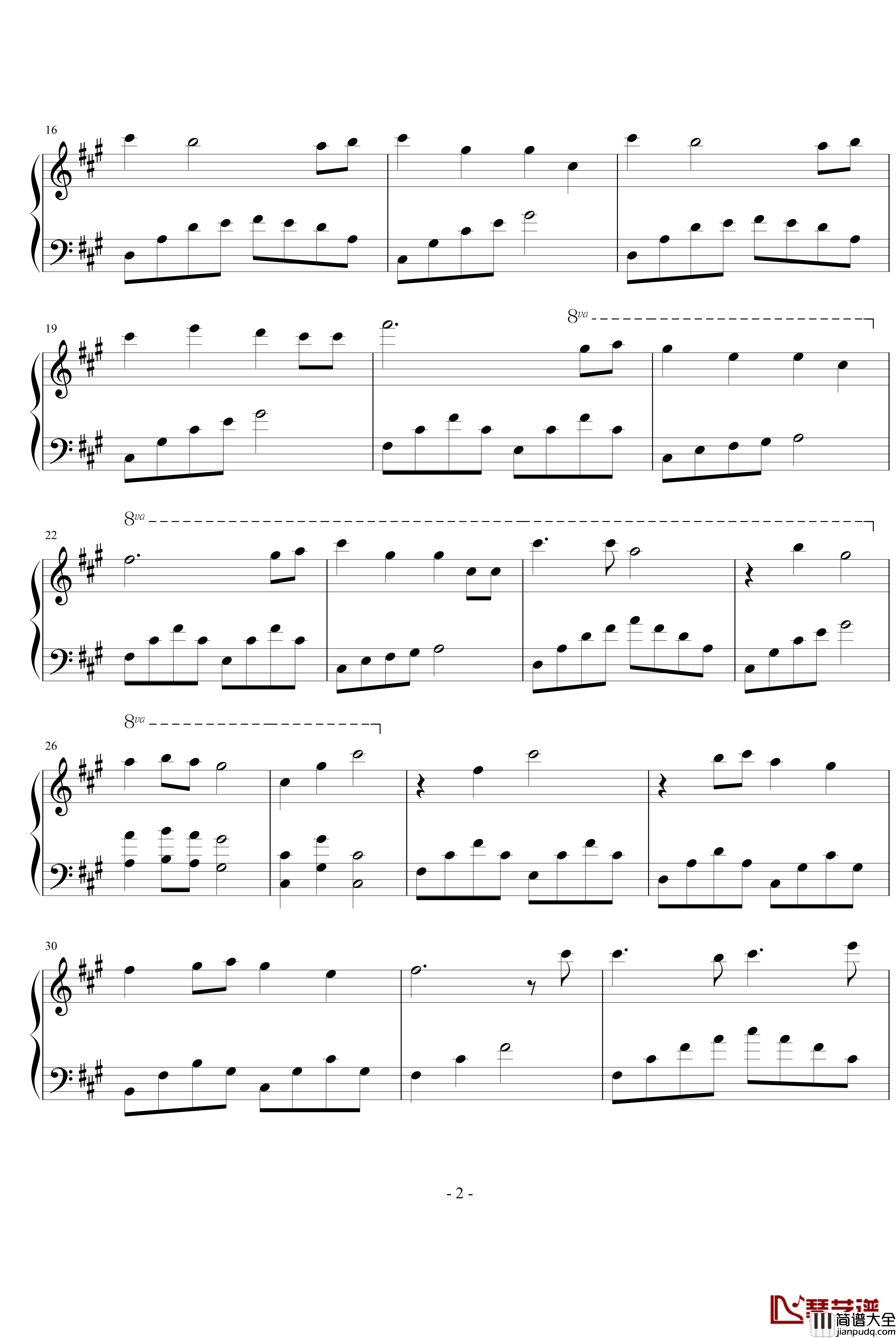 恶魔城钢琴谱_losting_painting完美修改版_动漫影视