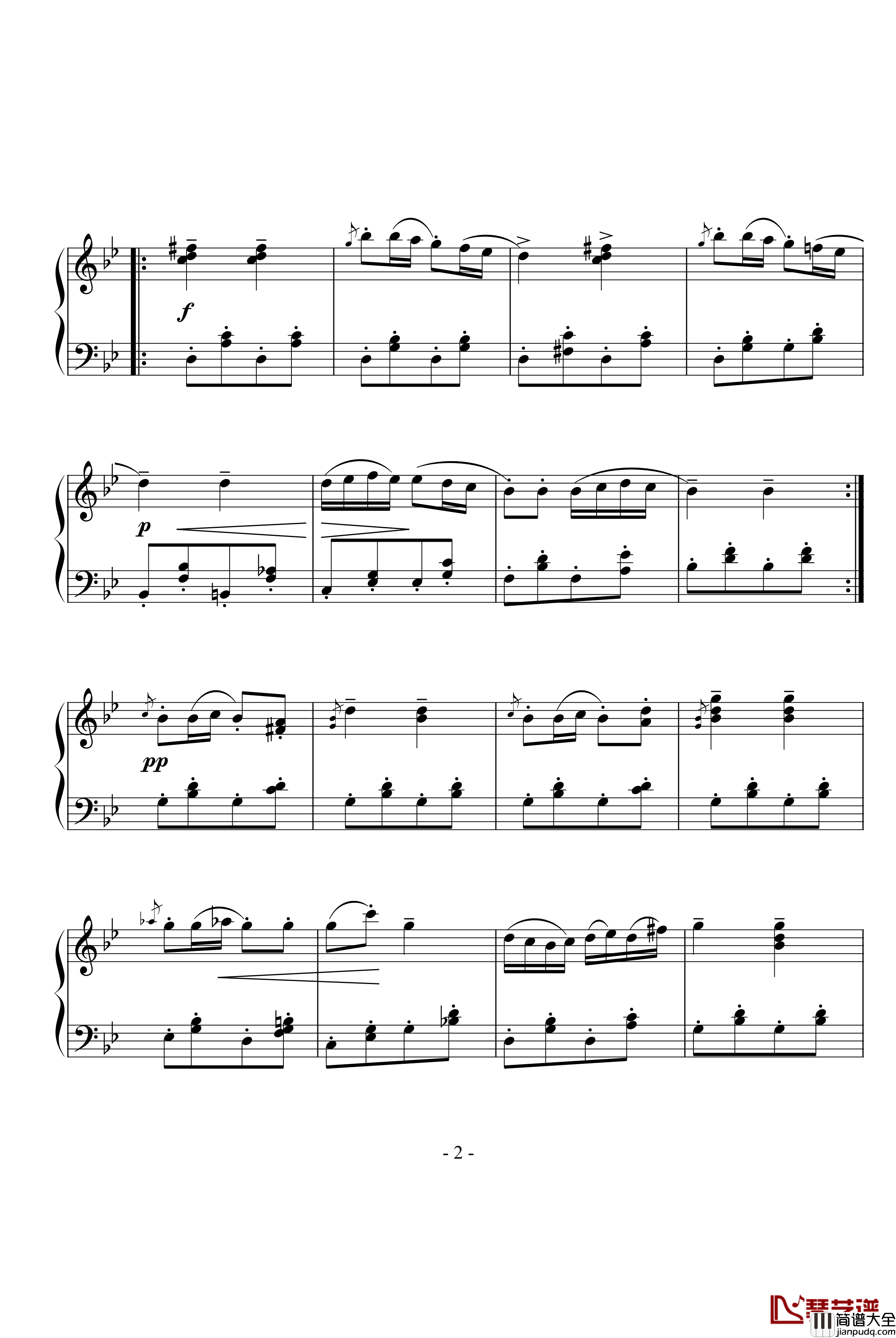 音乐瞬间钢琴谱_舒伯特