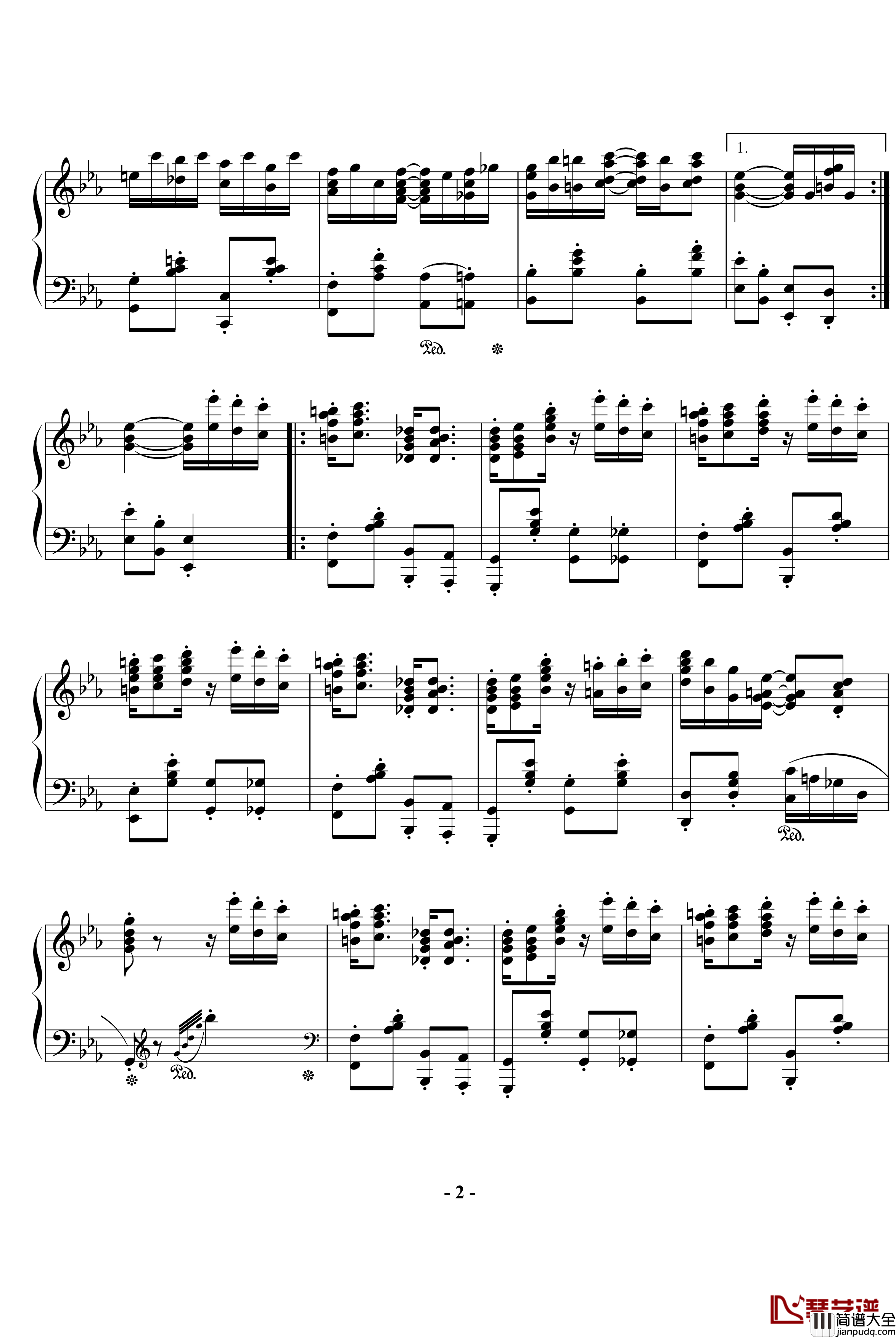 一首经典的爵士钢琴谱_欧美经典