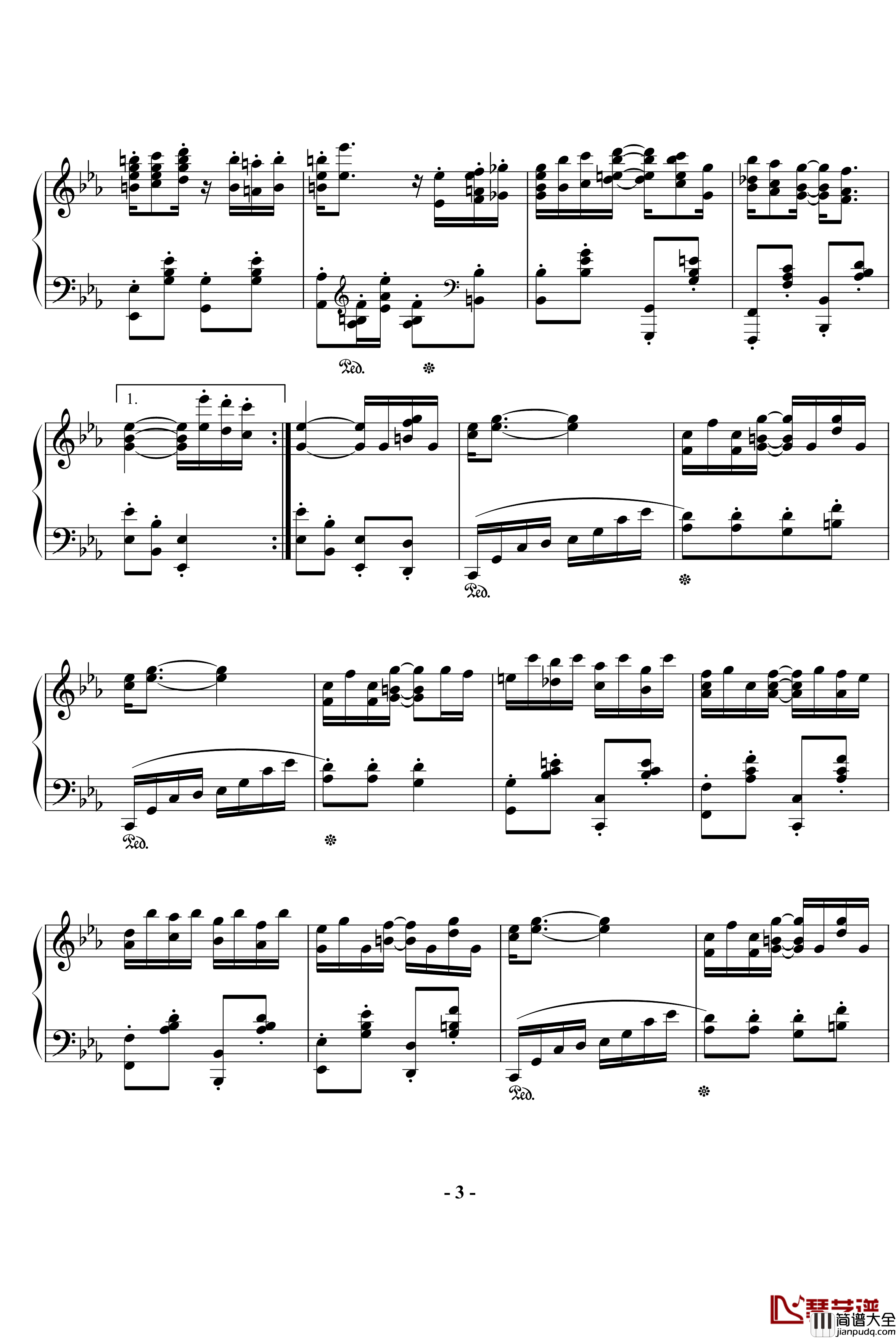 一首经典的爵士钢琴谱_欧美经典