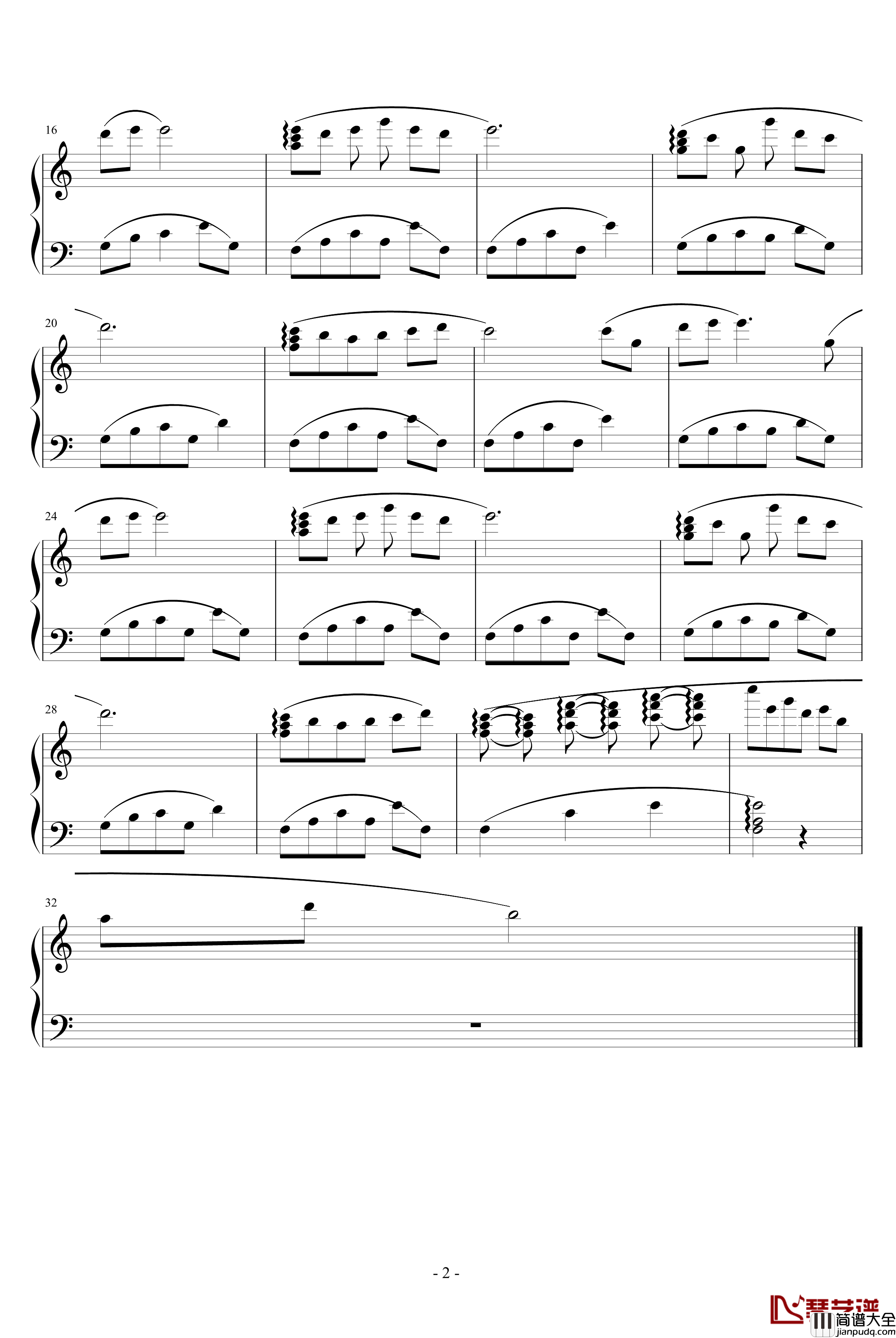 乱马小插曲钢琴谱_动漫影视