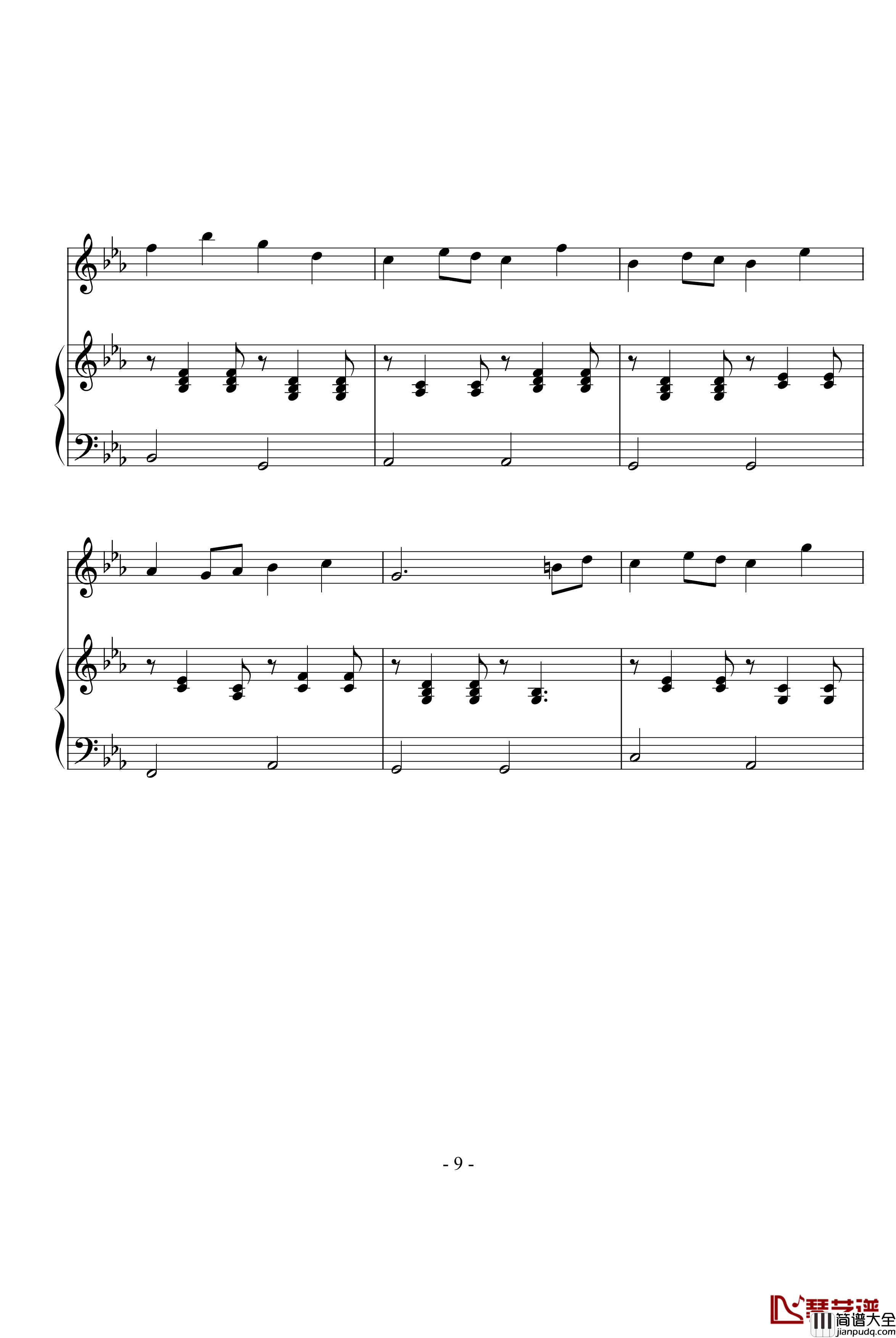 四月钢琴谱_林海