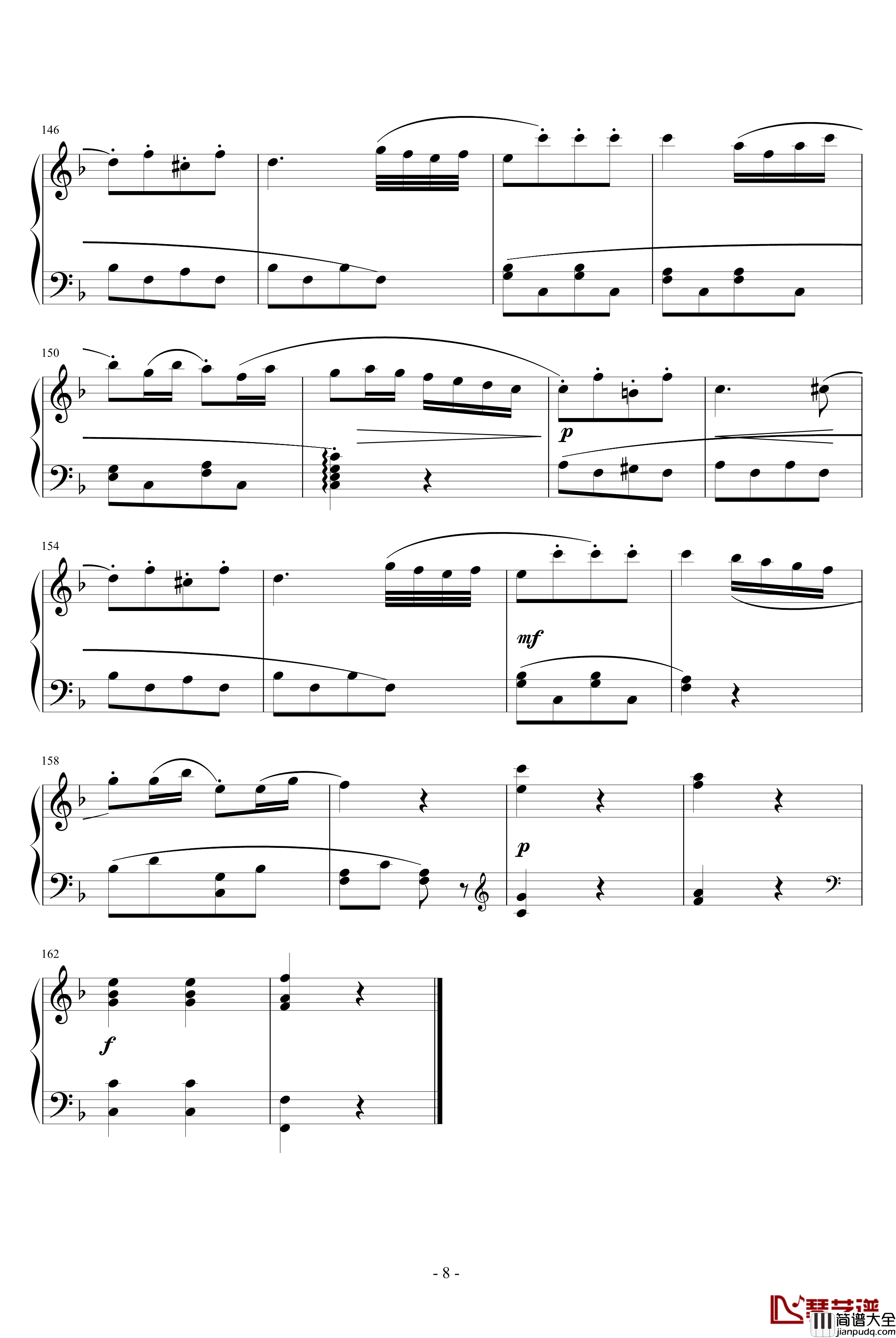 F大调小奏鸣曲_贝多芬_beethoven