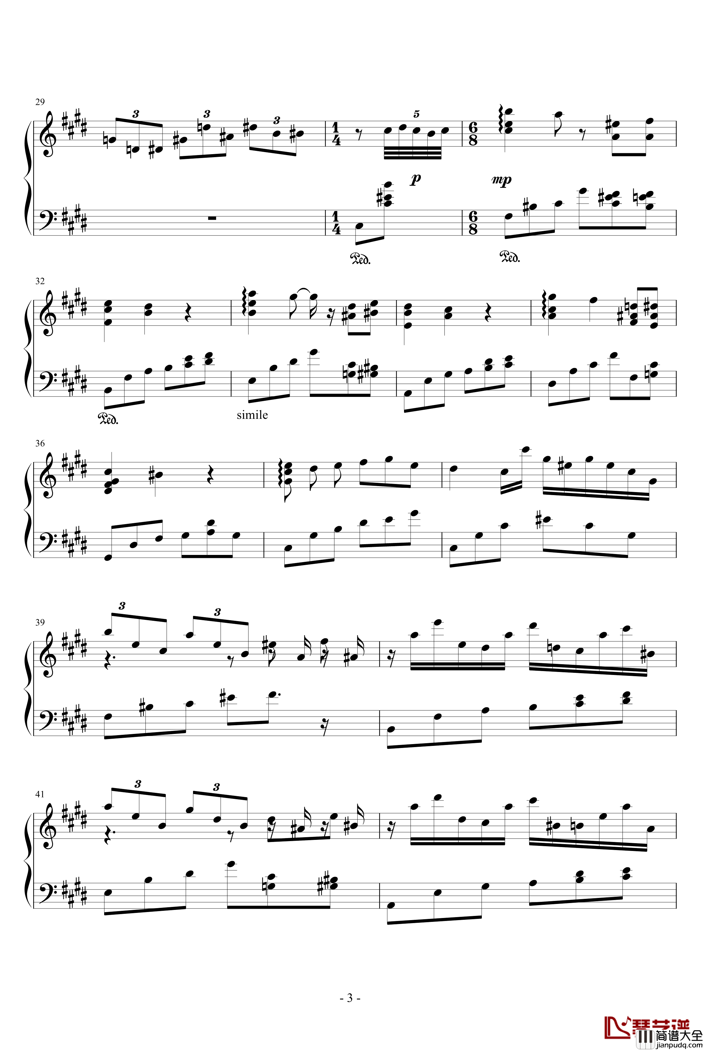 孙武之后钢琴谱_skimy