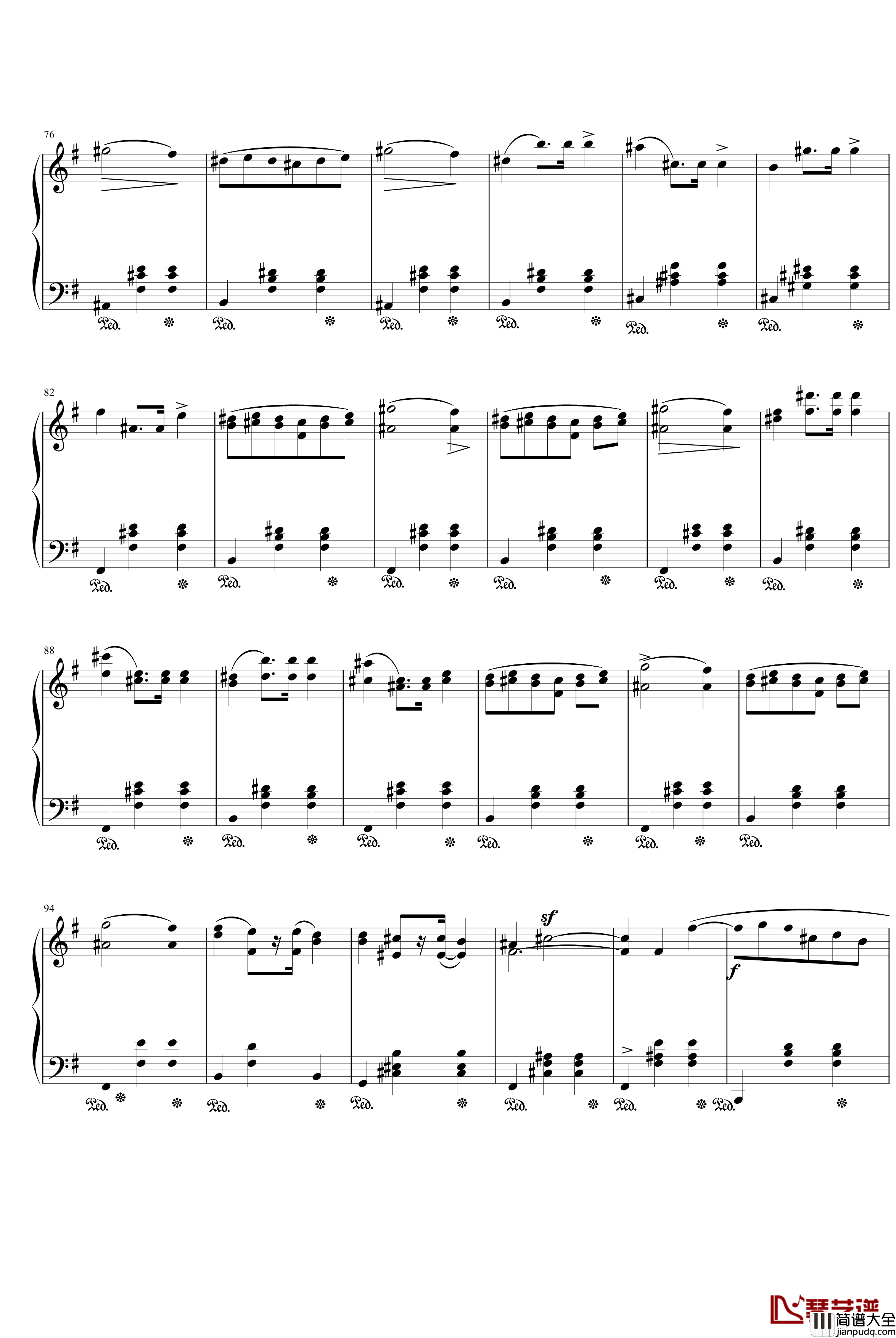 圆舞曲Op.69_No.2钢琴谱_肖邦_chopin