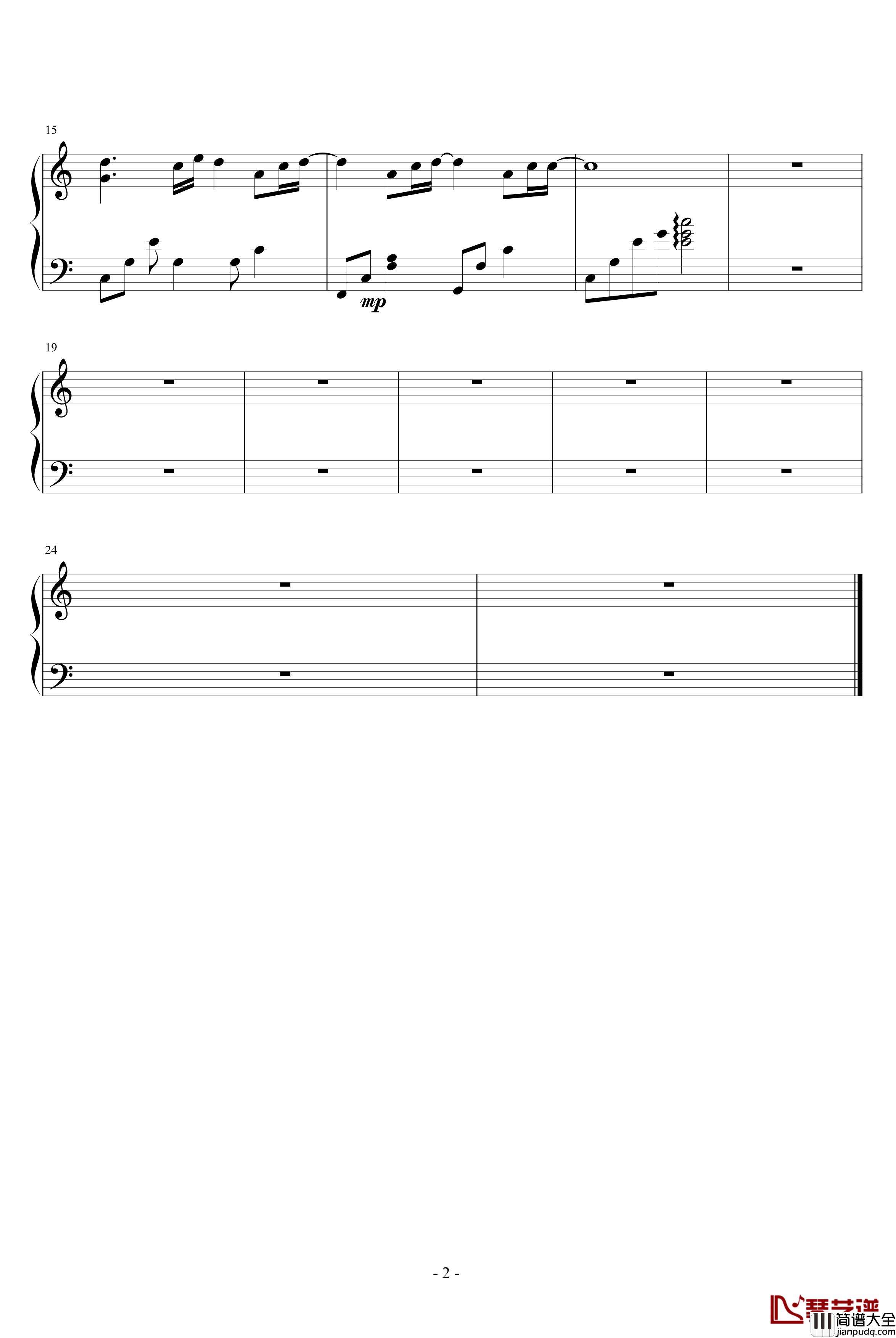 一首很好听的日本歌钢琴谱_推荐_未知分类