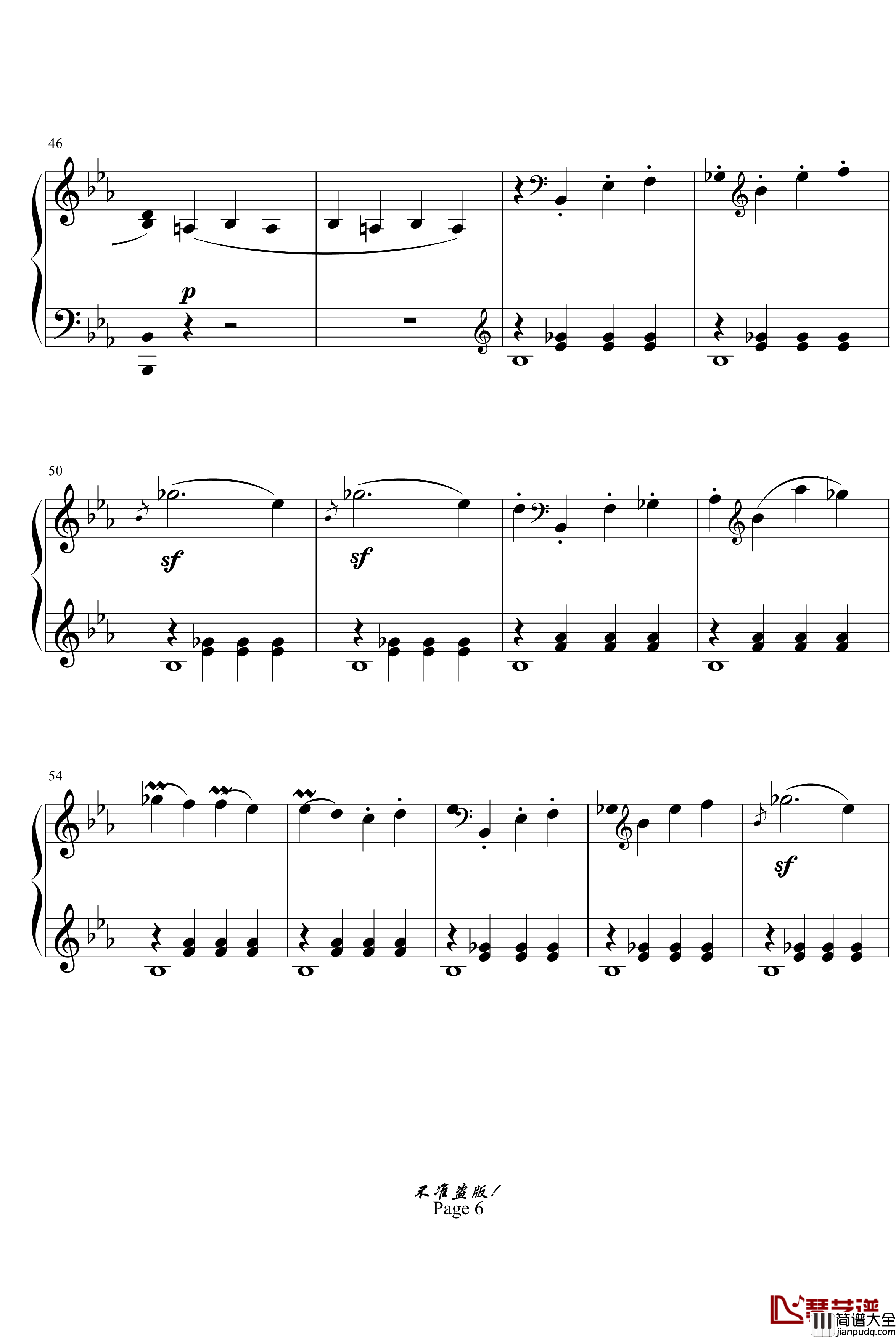 c小调第八钢琴奏鸣曲钢琴谱_悲怆第一乐章_beethoven_贝多芬