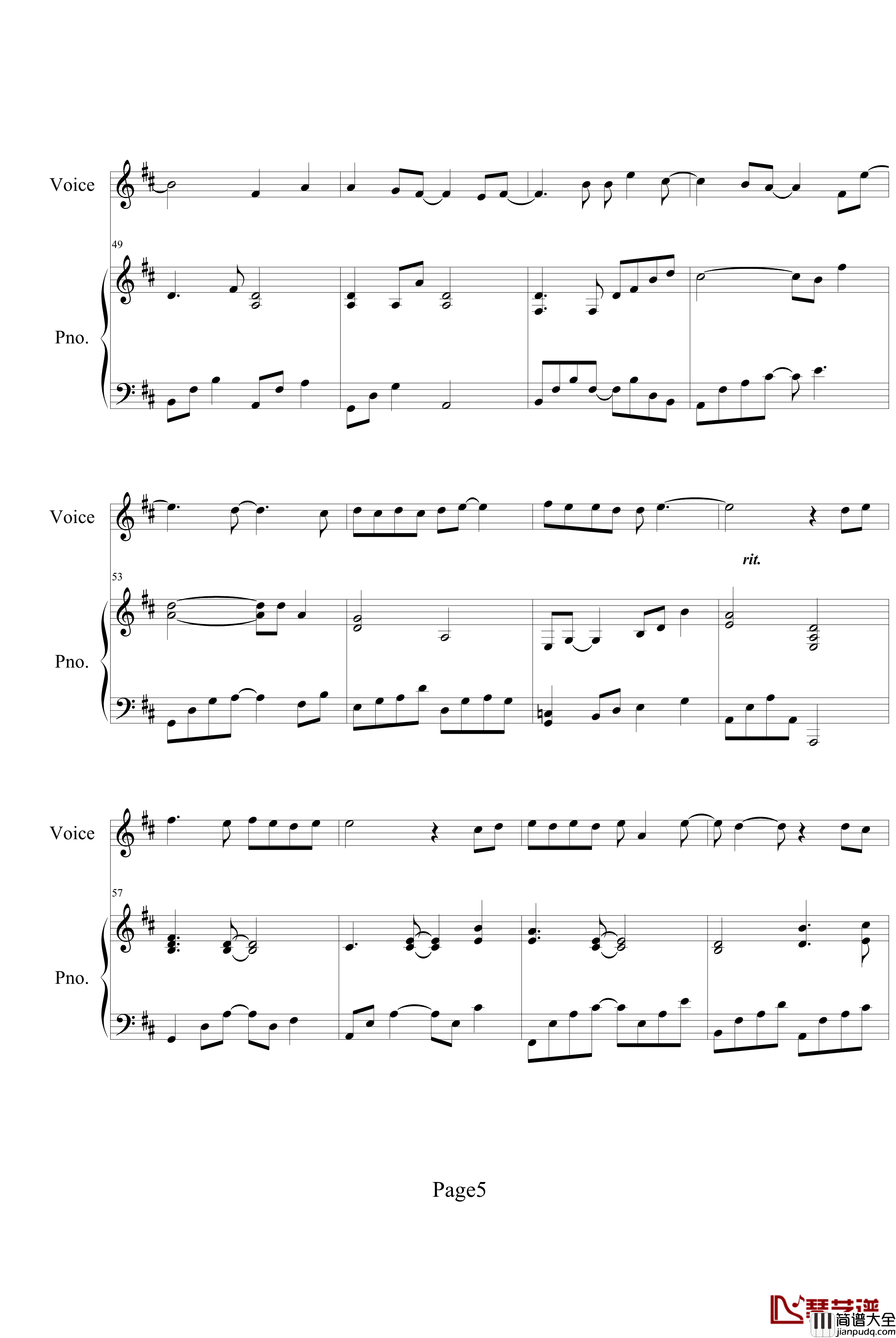 害怕钢琴谱_伴奏_林俊杰