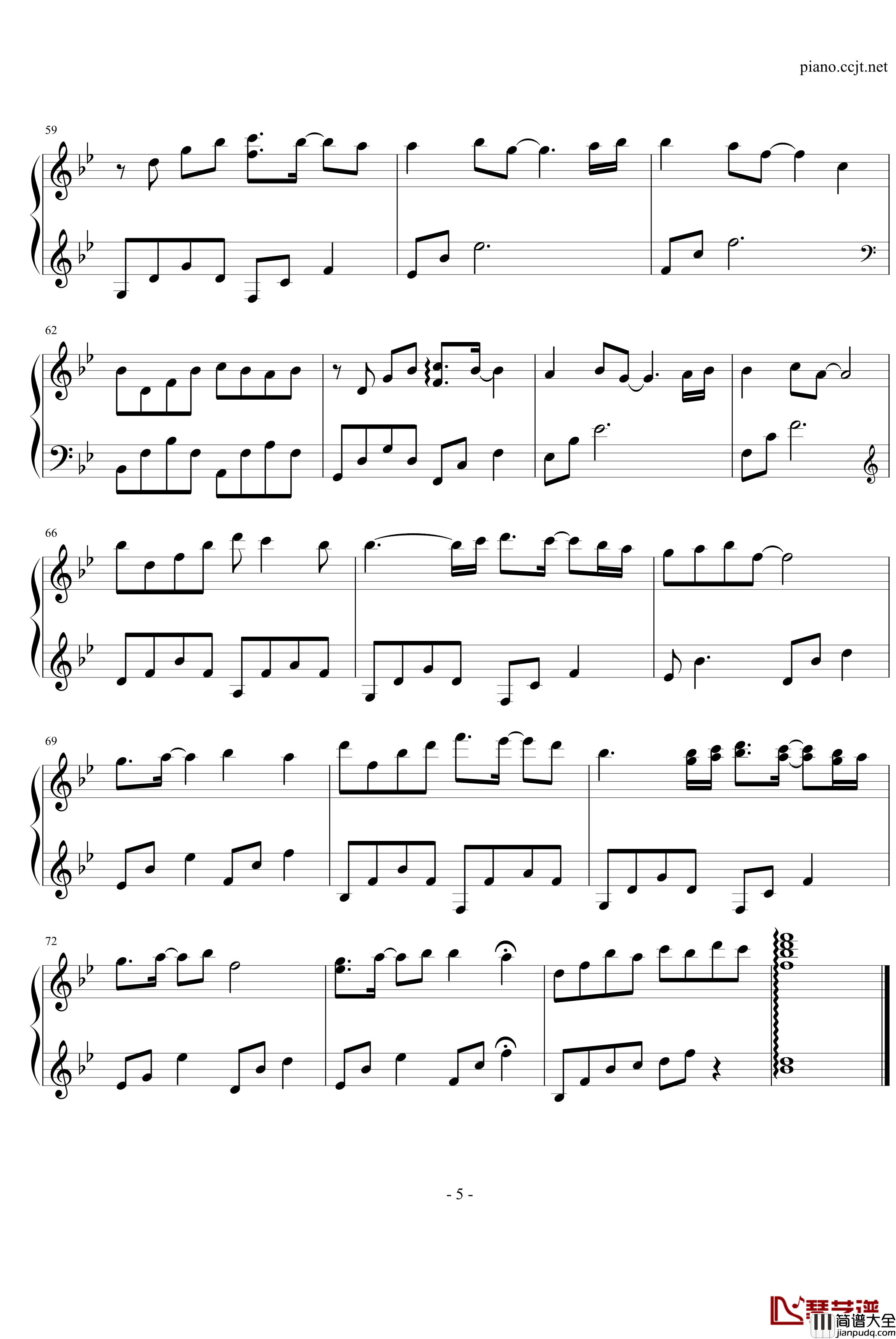 Grace钢琴谱_Klutz