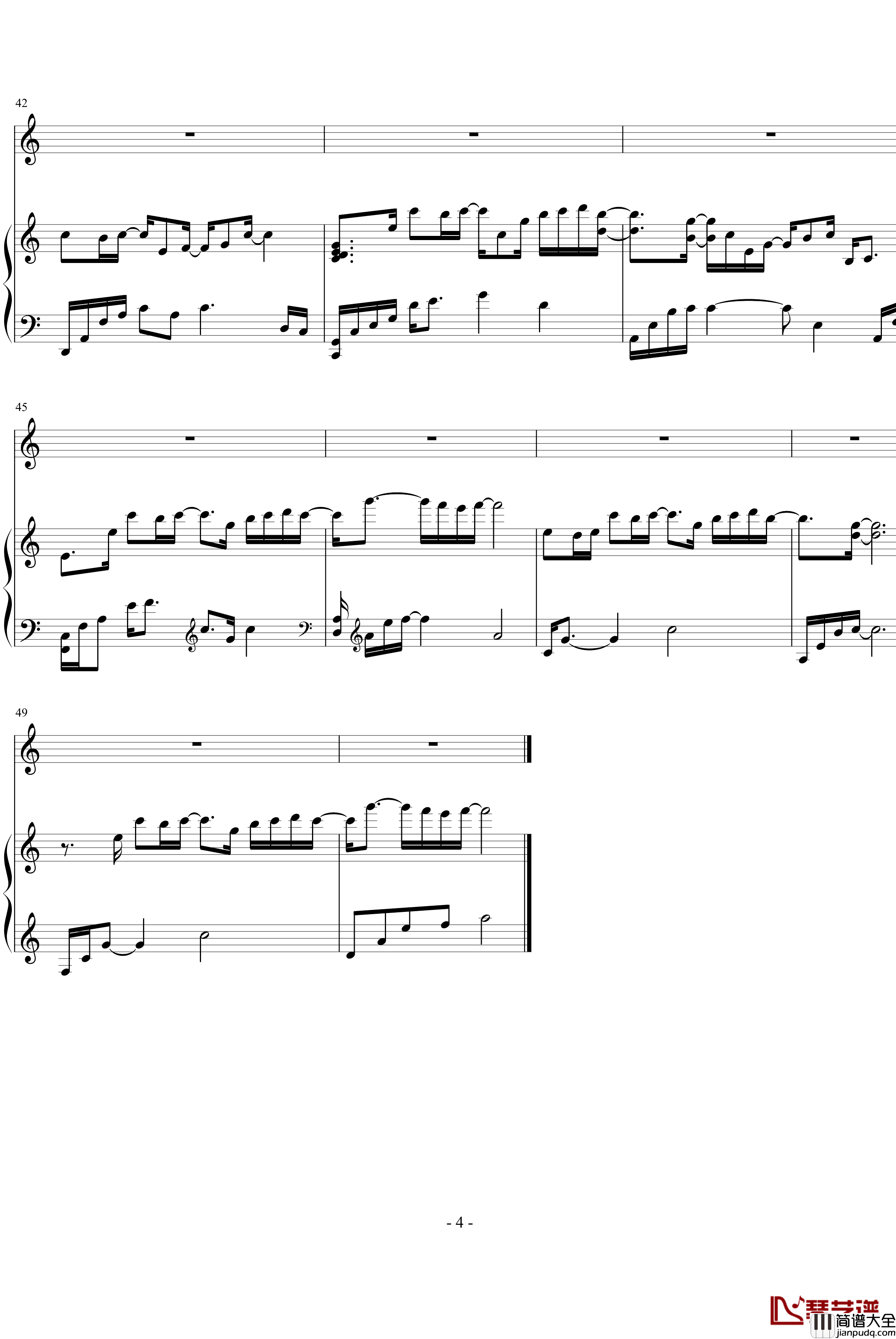 Because_I_love_you钢琴谱_Yiruma