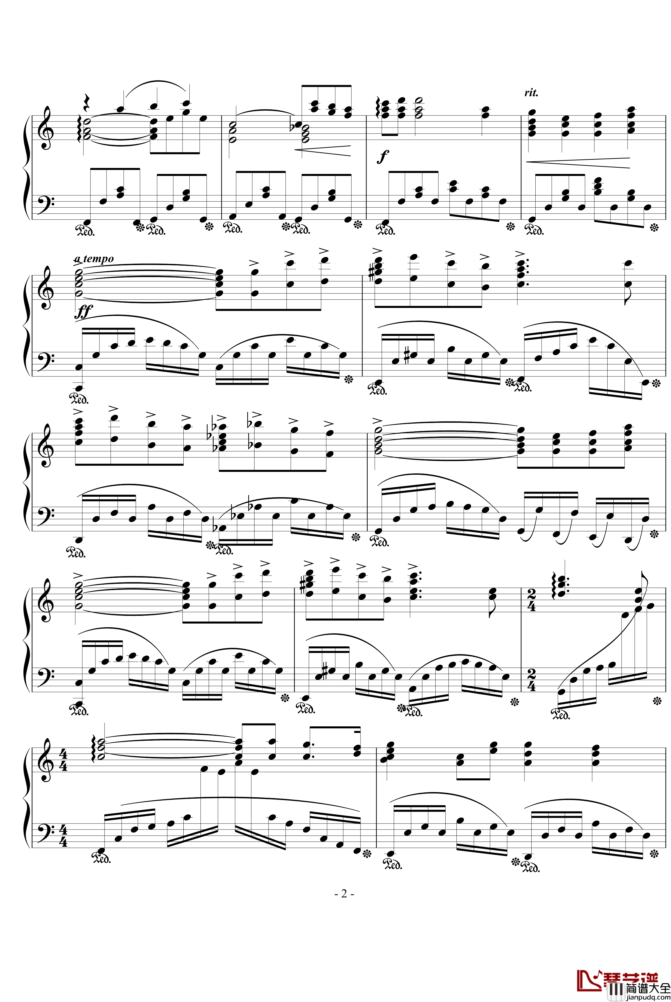 阿希卡达与珊钢琴谱__幽灵公主_插曲_动漫影视