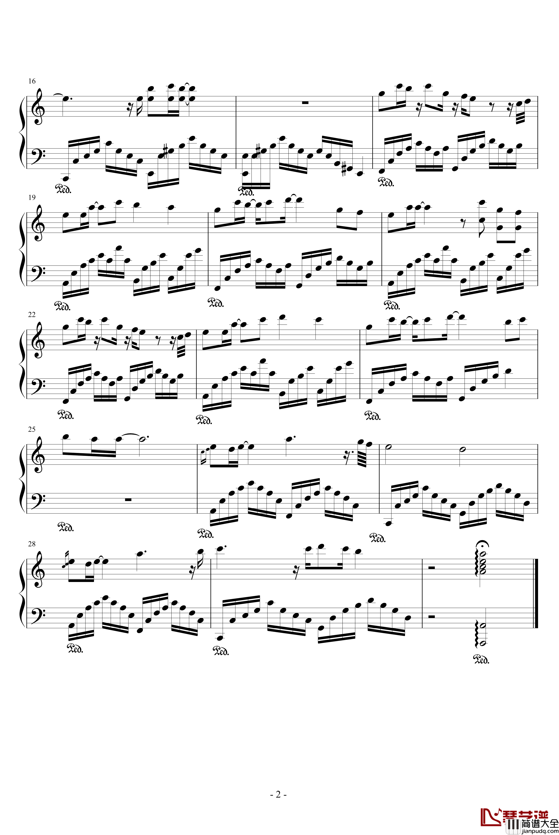 星の扉钢琴谱_Gundam_Seed