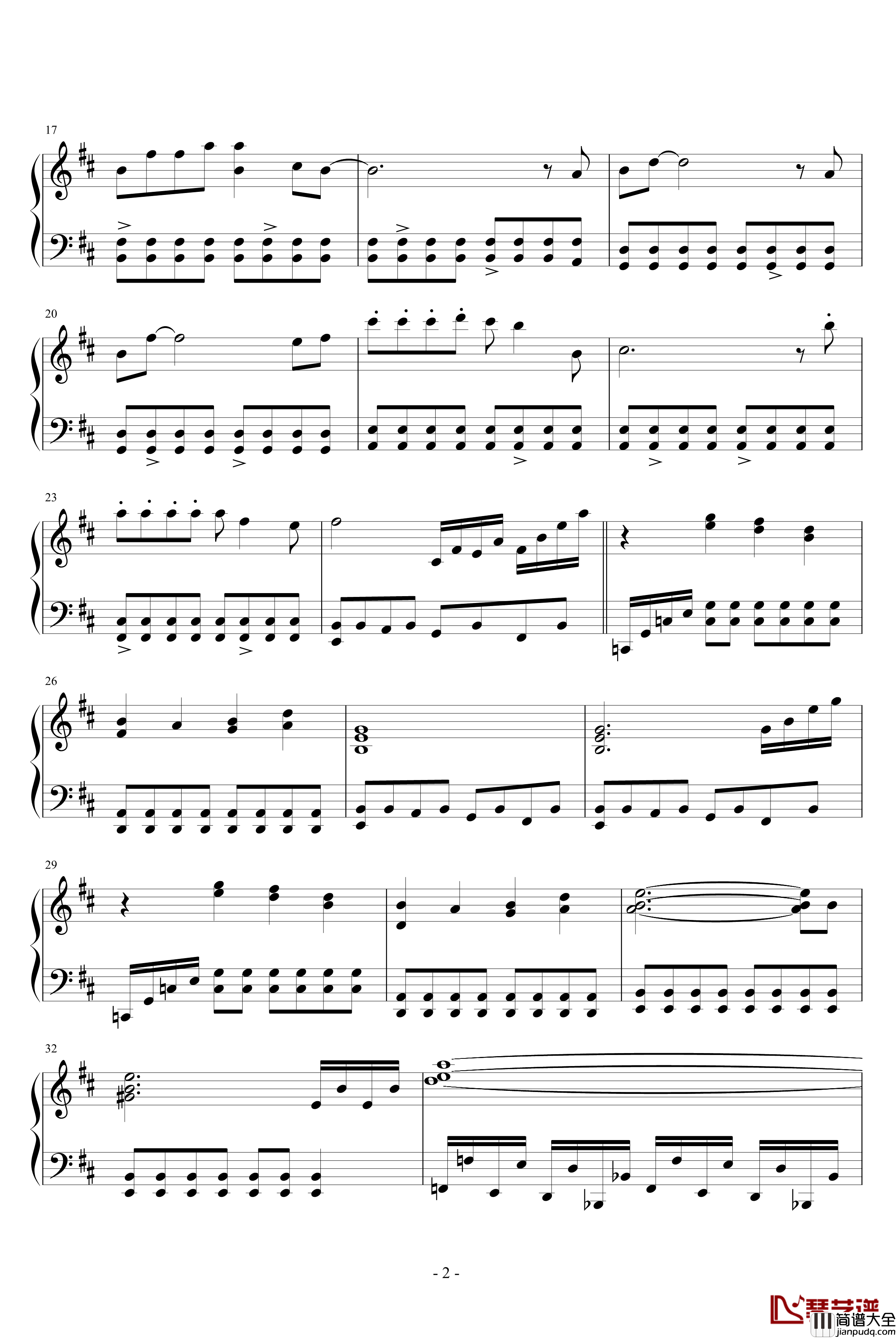 kids_return钢琴谱_久石让