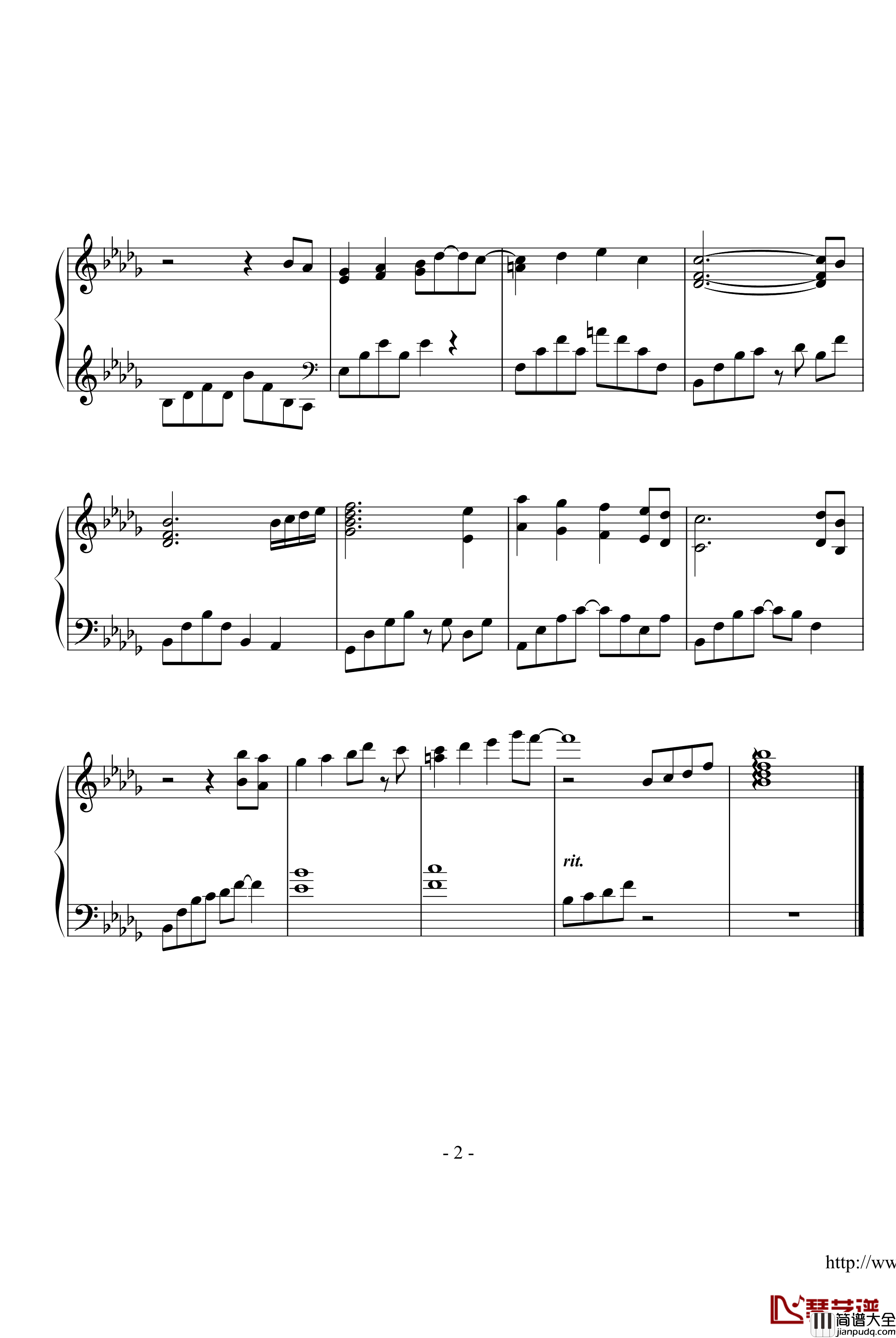 星之所在钢琴谱_英雄传说空之轨迹FC主题曲_完美版Ver1.0_动漫影视