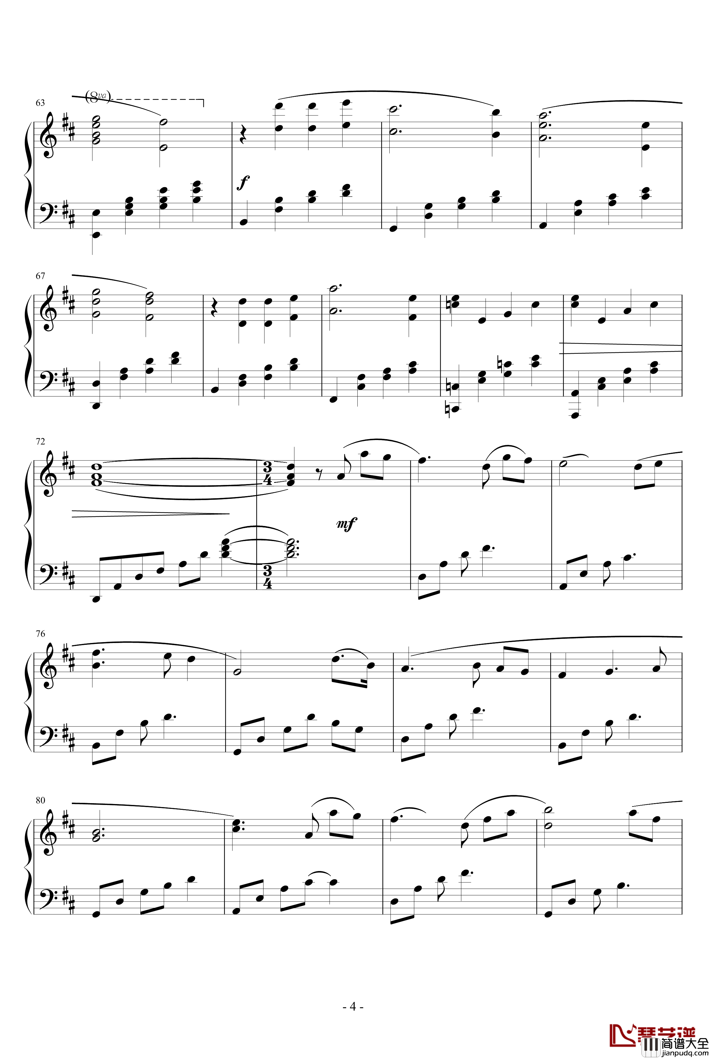 燃情岁月钢琴谱_布拉德皮特_动漫影视