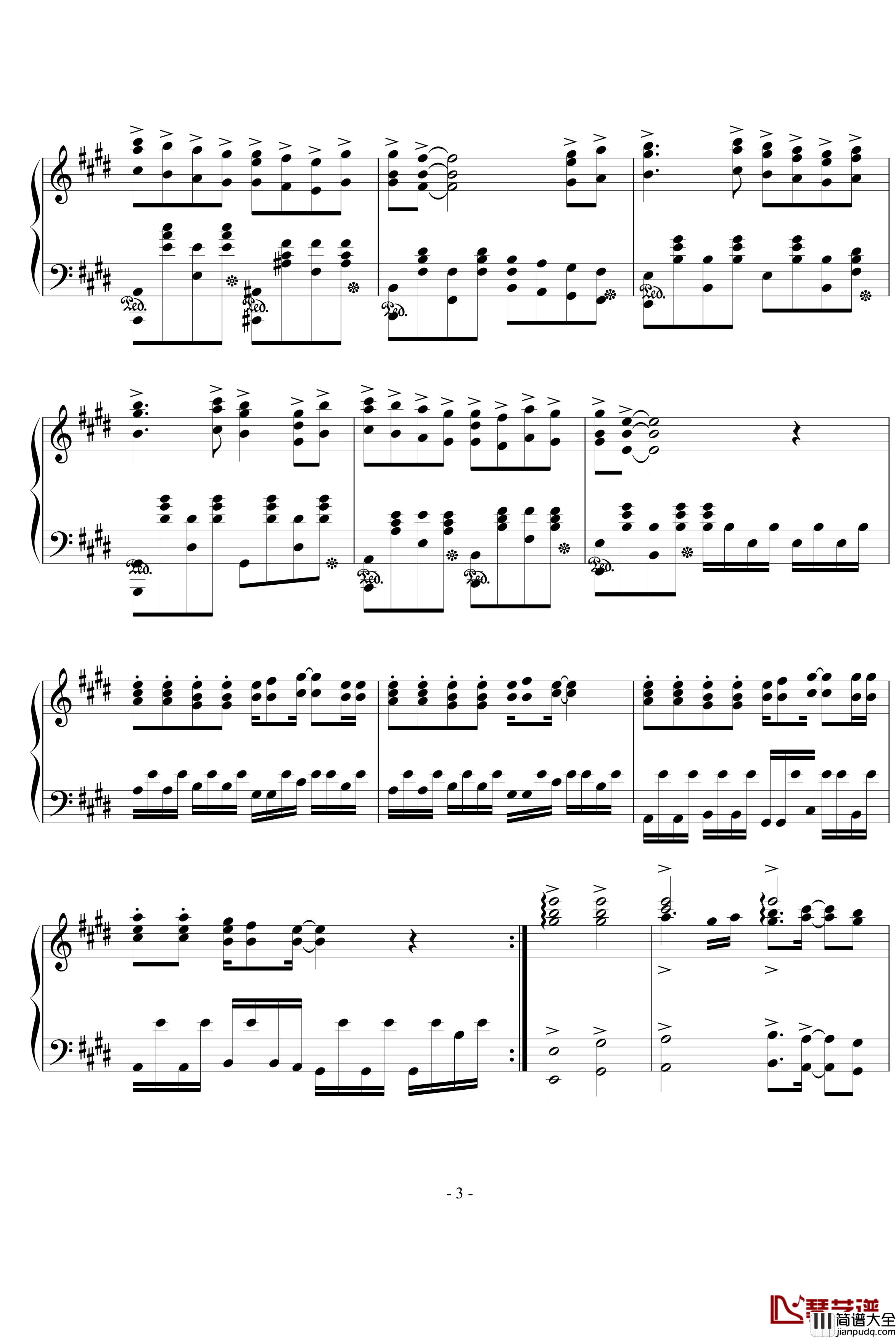 lost_my_music钢琴谱_动漫影视