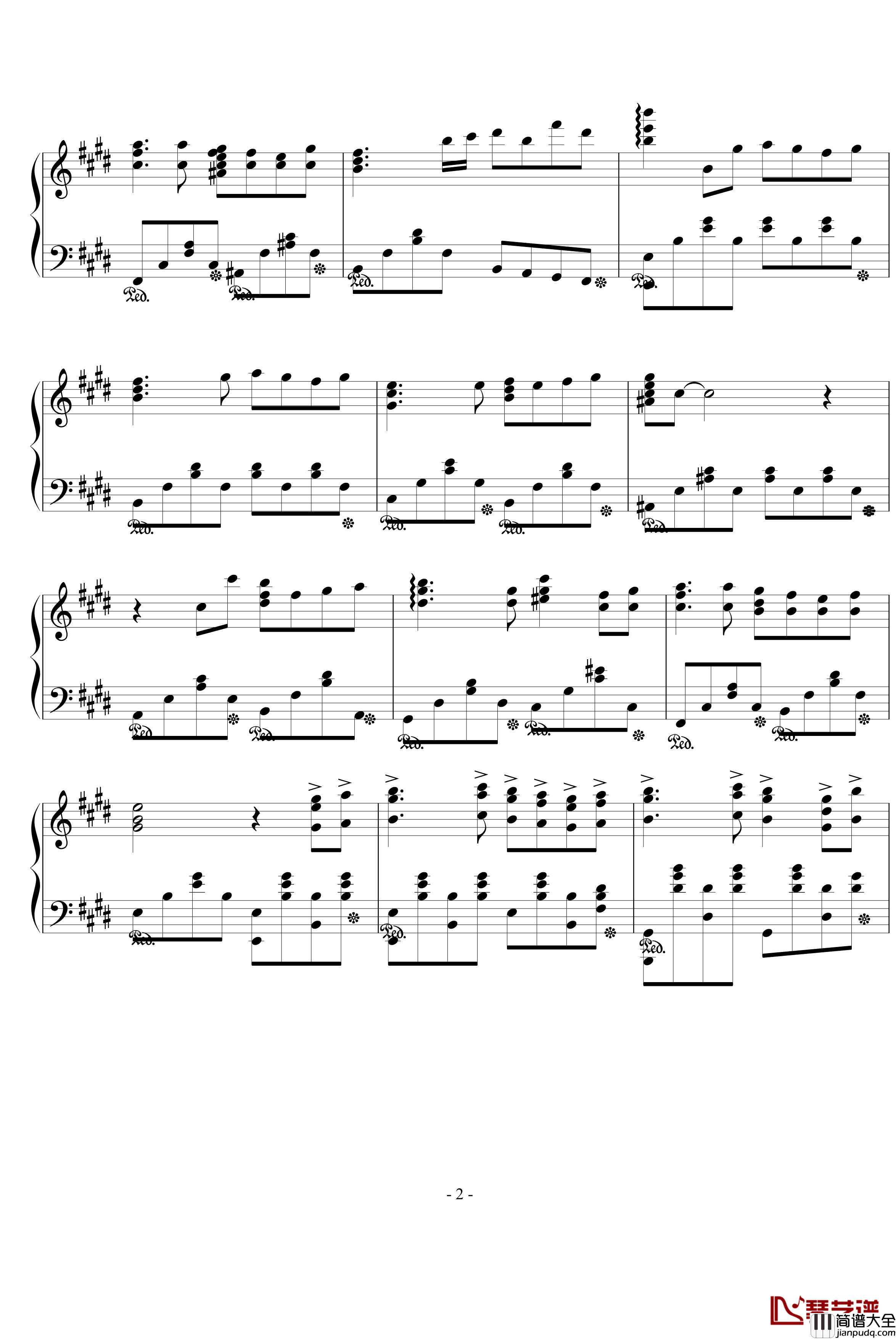 lost_my_music钢琴谱_动漫影视