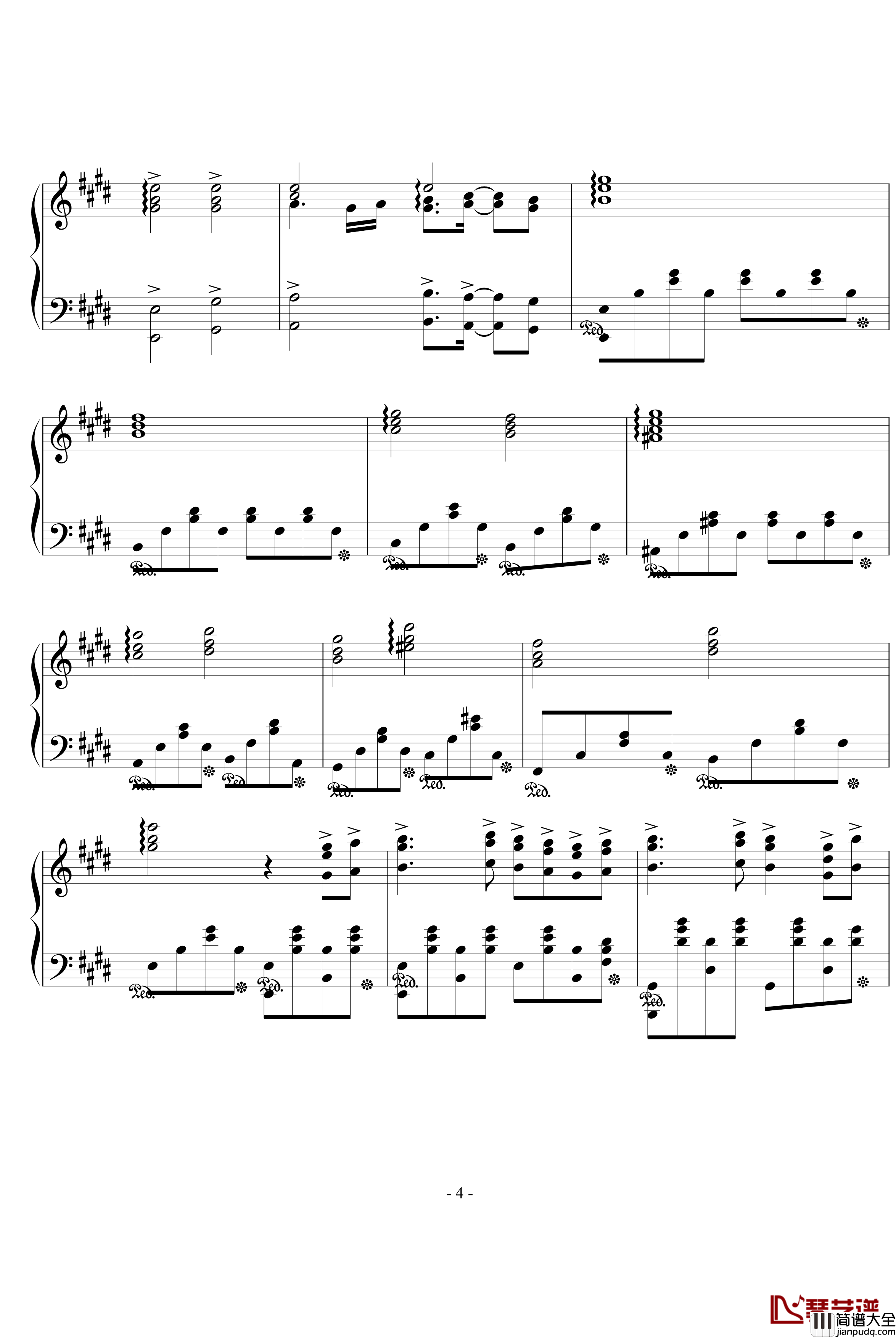 lost_my_music钢琴谱_动漫影视