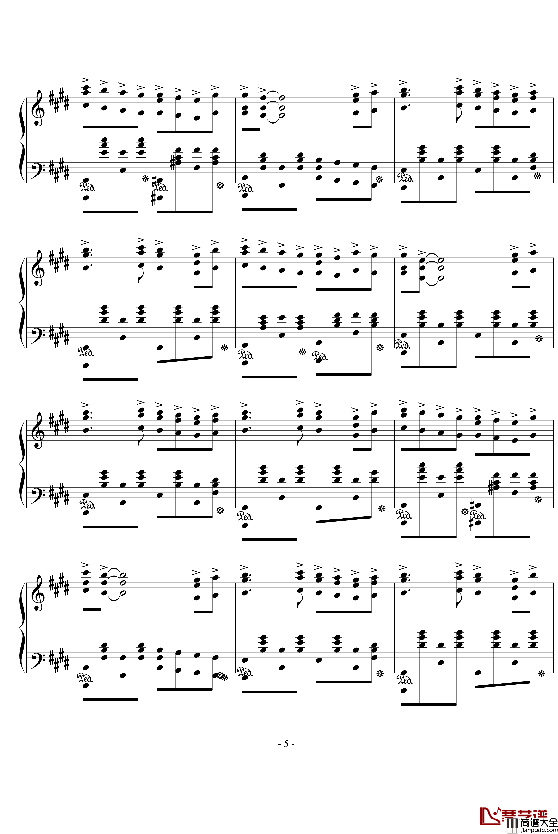 lost_my_music钢琴谱_动漫影视