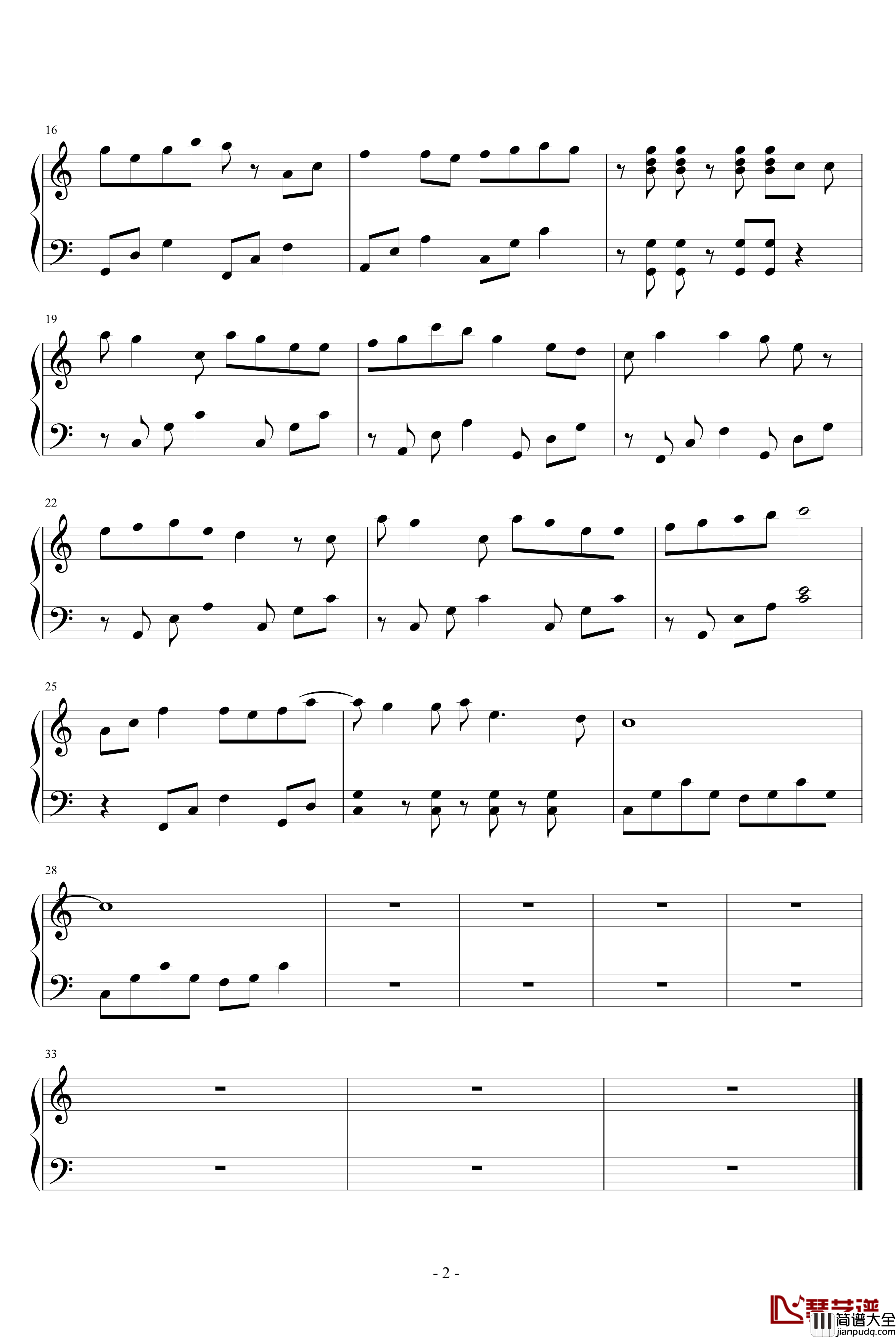 LALALA愛情密碼钢琴谱_影视