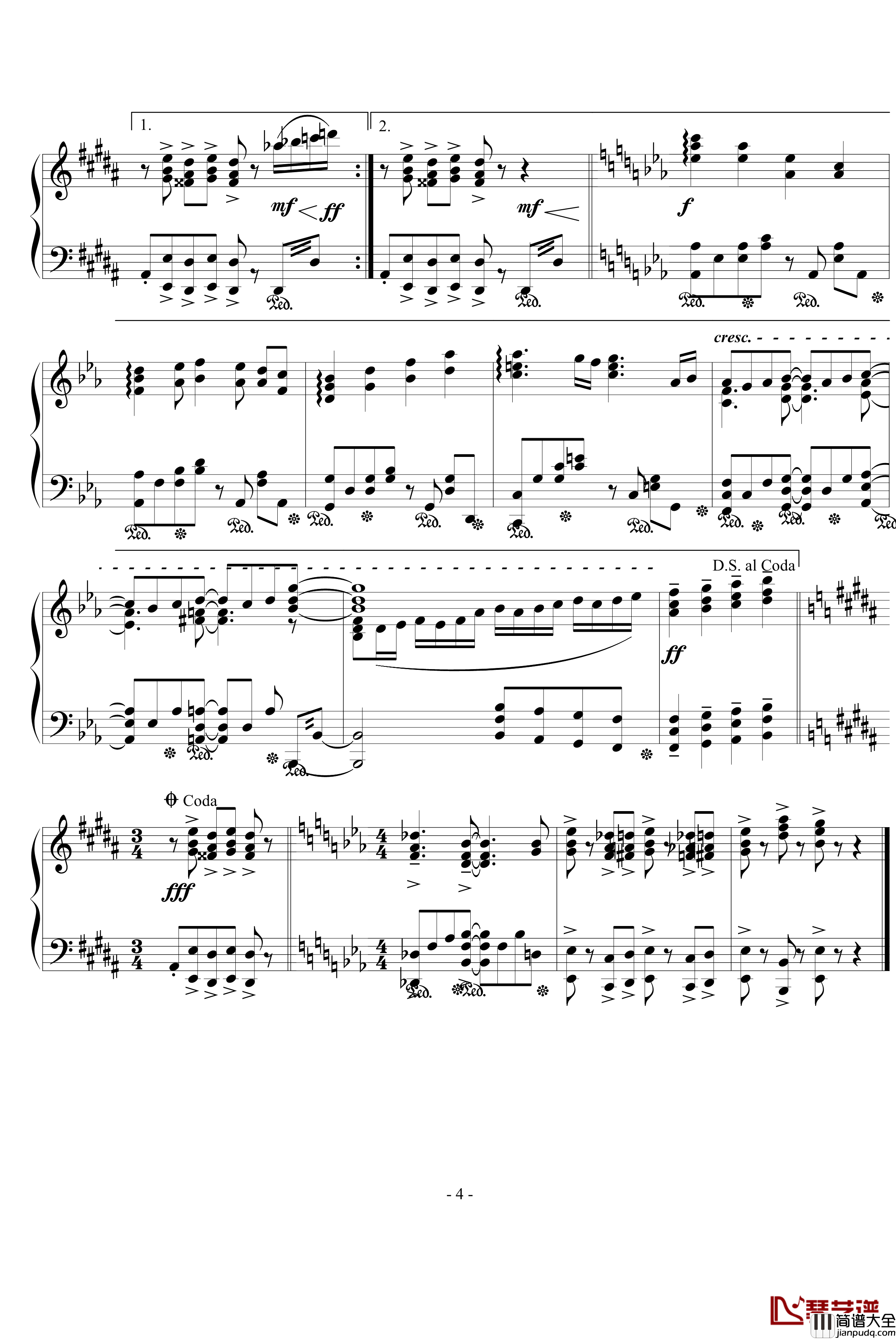 晴天好心情钢琴谱_凉宫_动漫影视