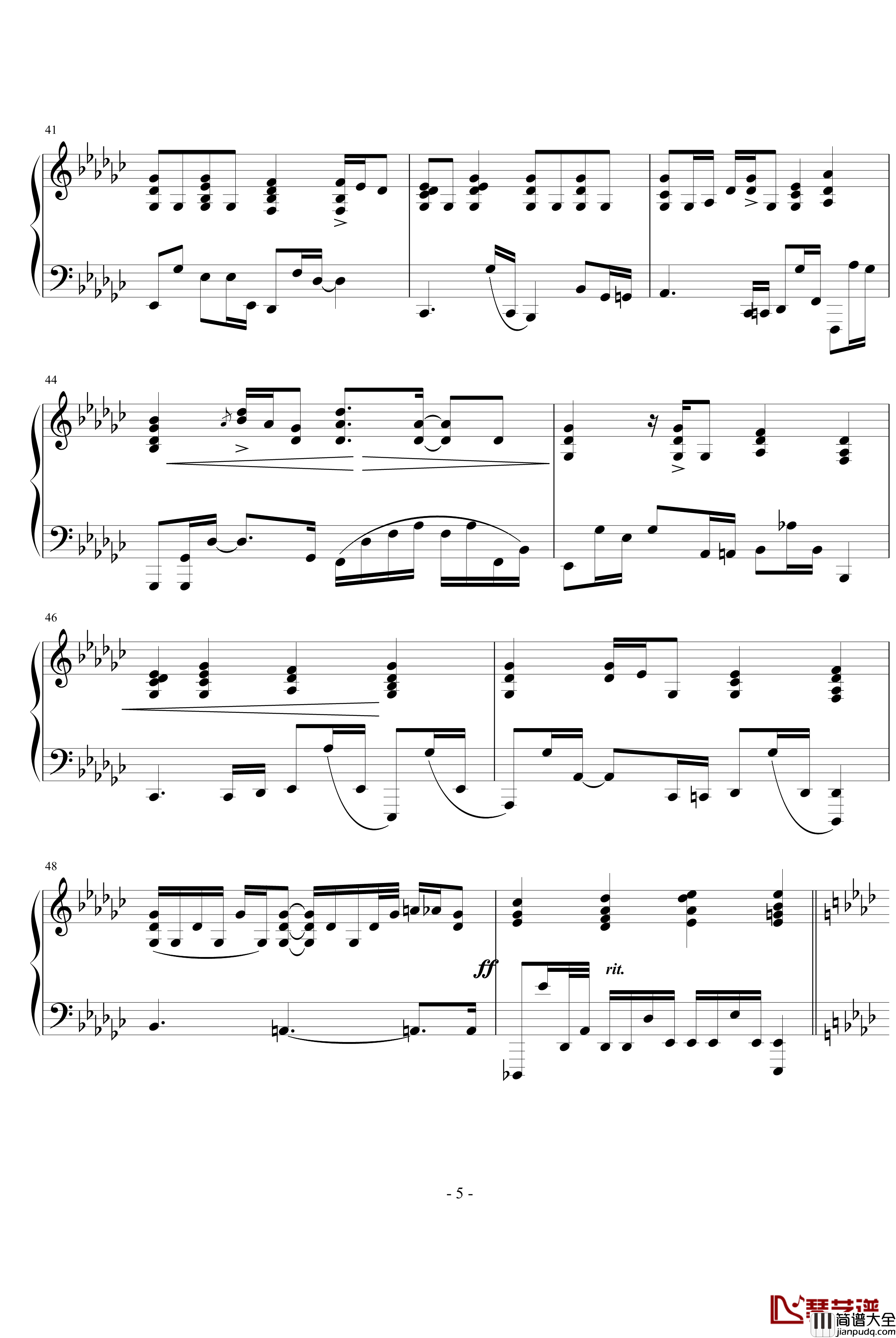 不懂钢琴谱_钢琴伴奏完美版Ver1.0_林俊杰