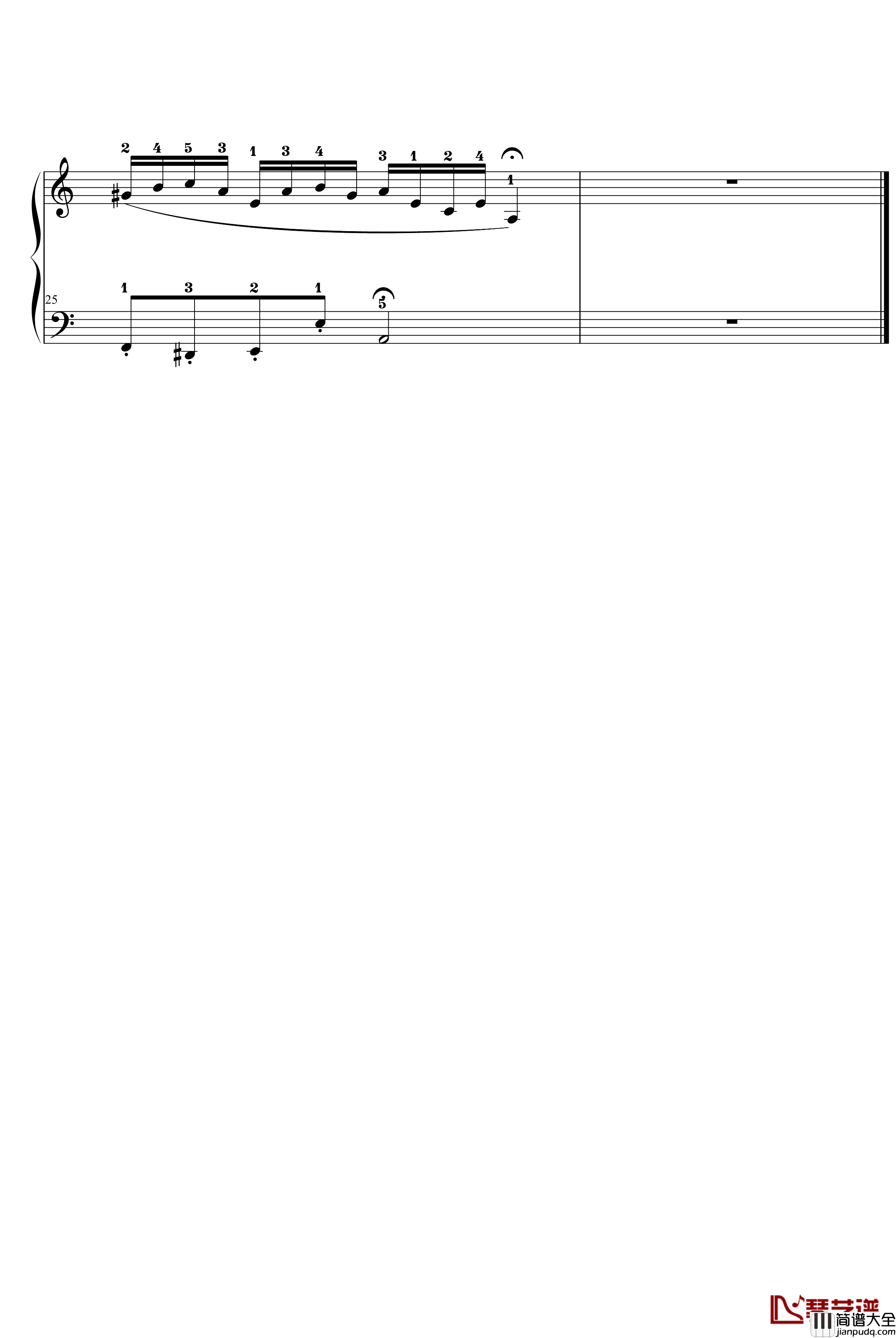 二部创意曲钢琴谱_No.13_巴赫_P.E.Bach