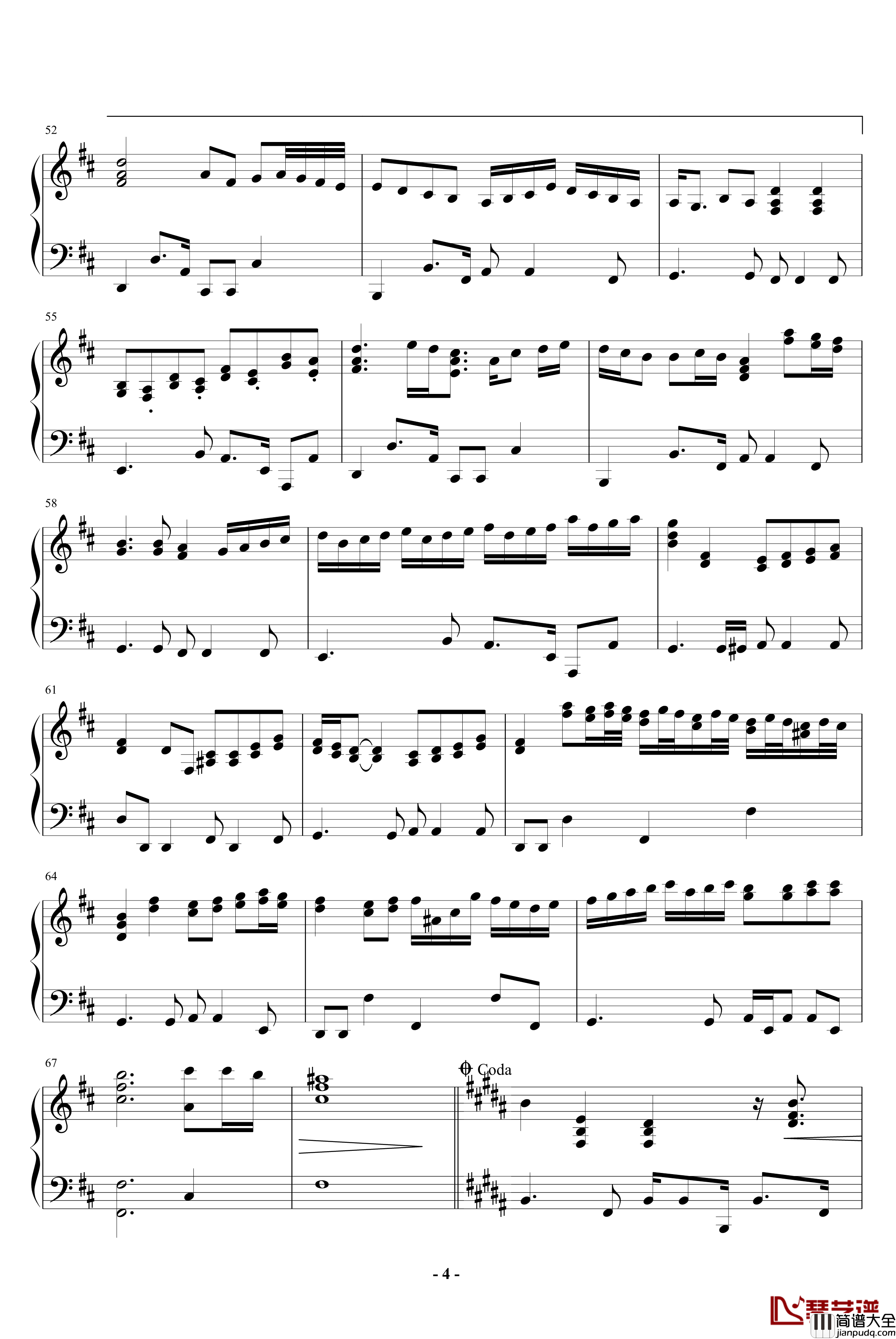 ENDLESS_RAIN钢琴谱_浓缩版_X_JAPAN