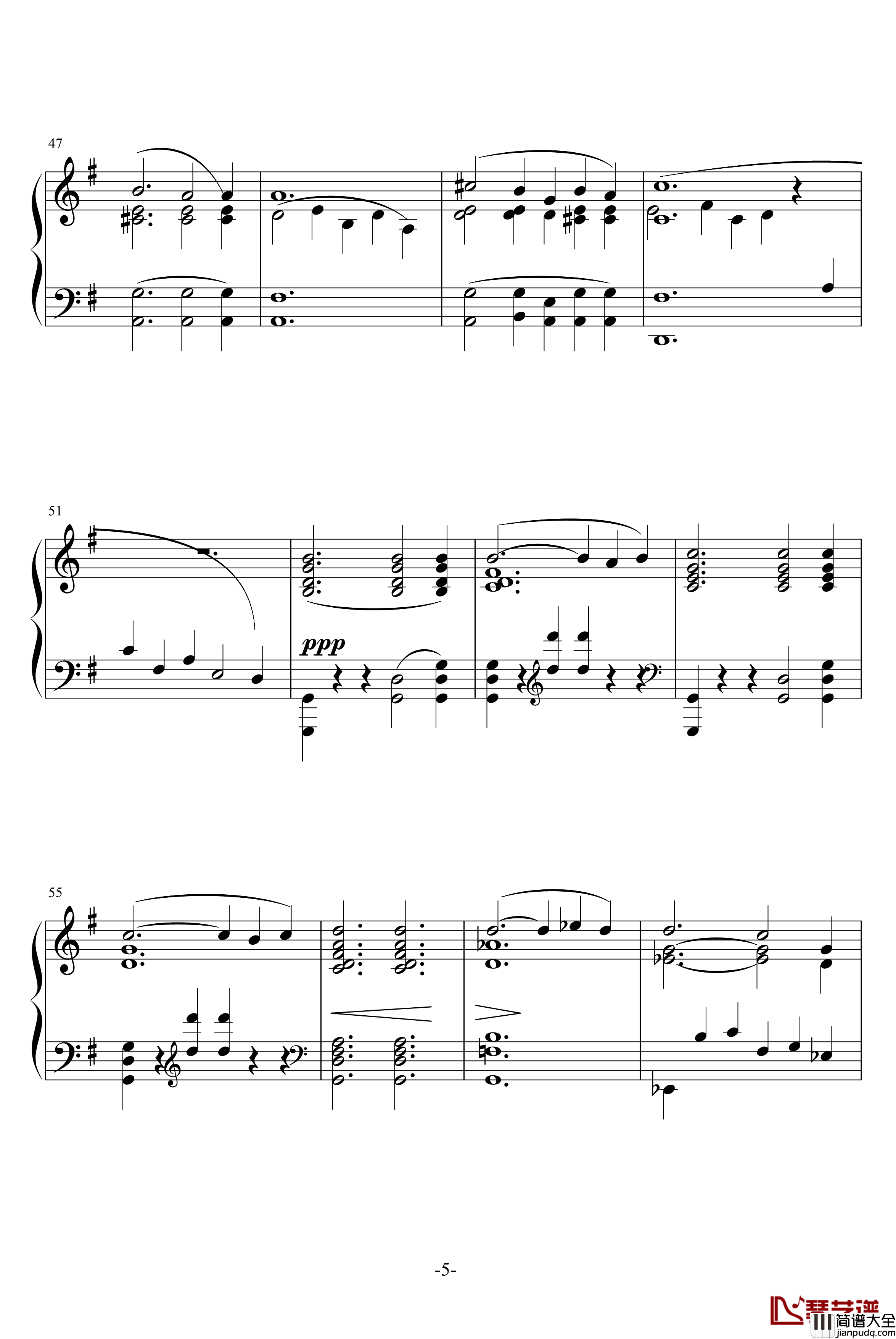 婚礼钢琴谱_旅行岁月2_李斯特