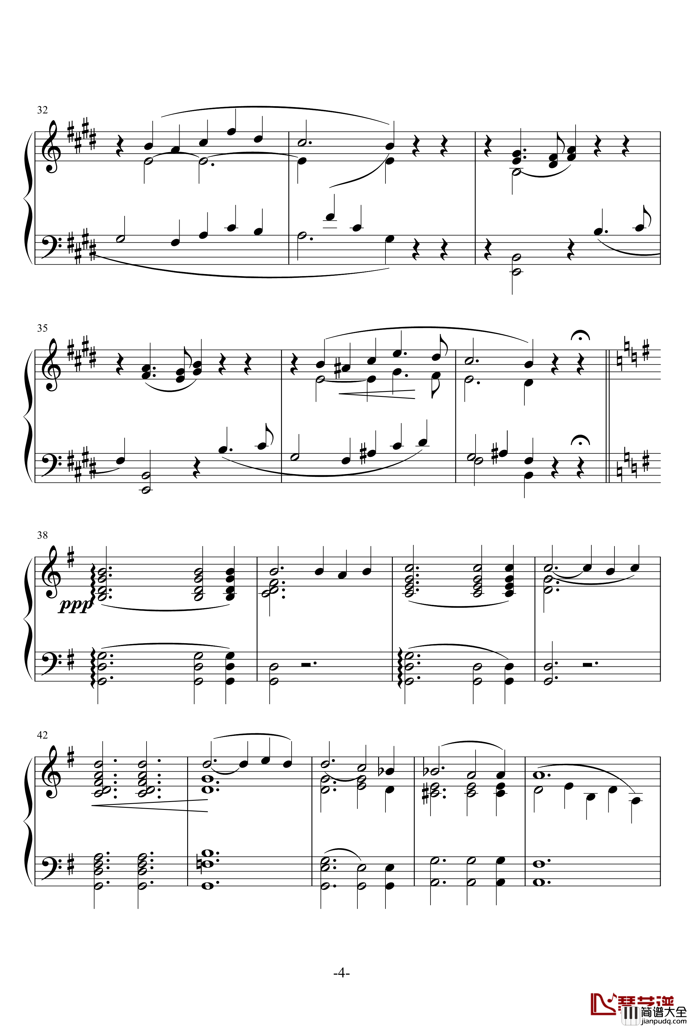 婚礼钢琴谱_旅行岁月2_李斯特