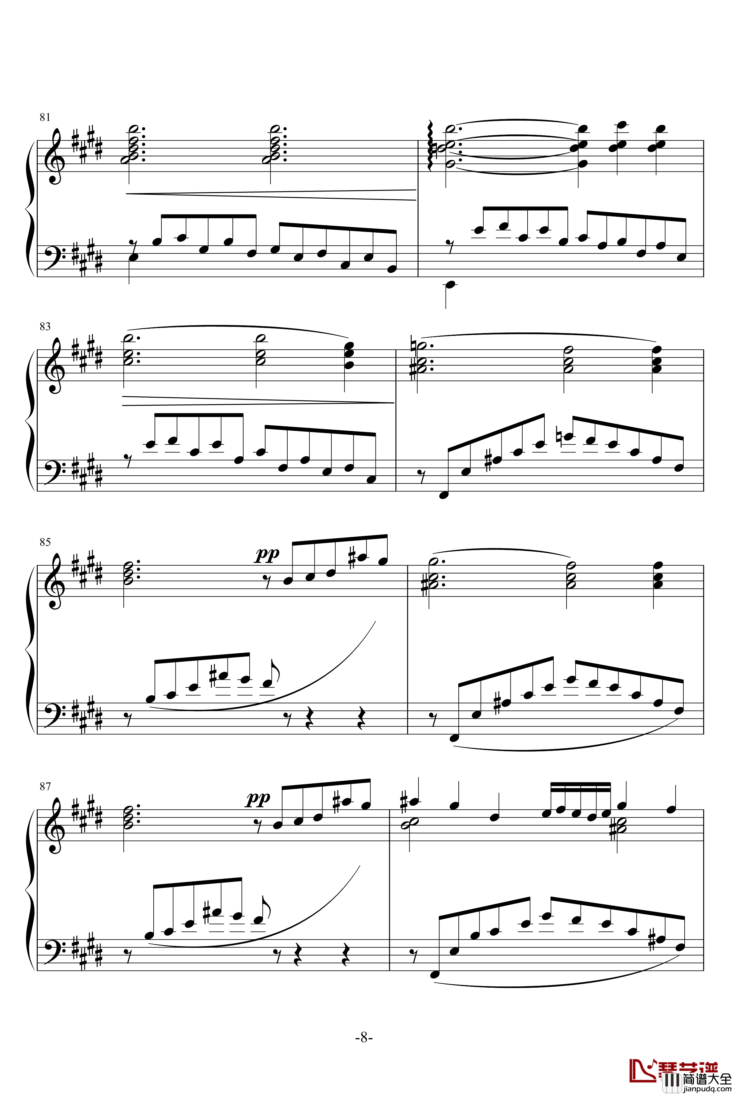 婚礼钢琴谱_旅行岁月2_李斯特