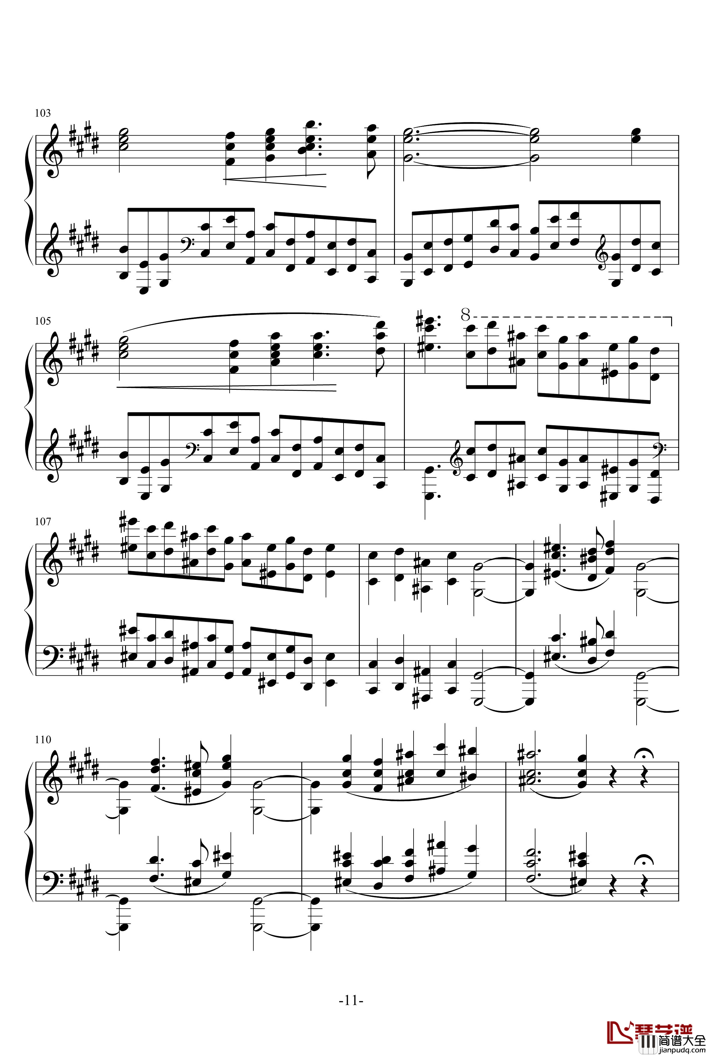 婚礼钢琴谱_旅行岁月2_李斯特