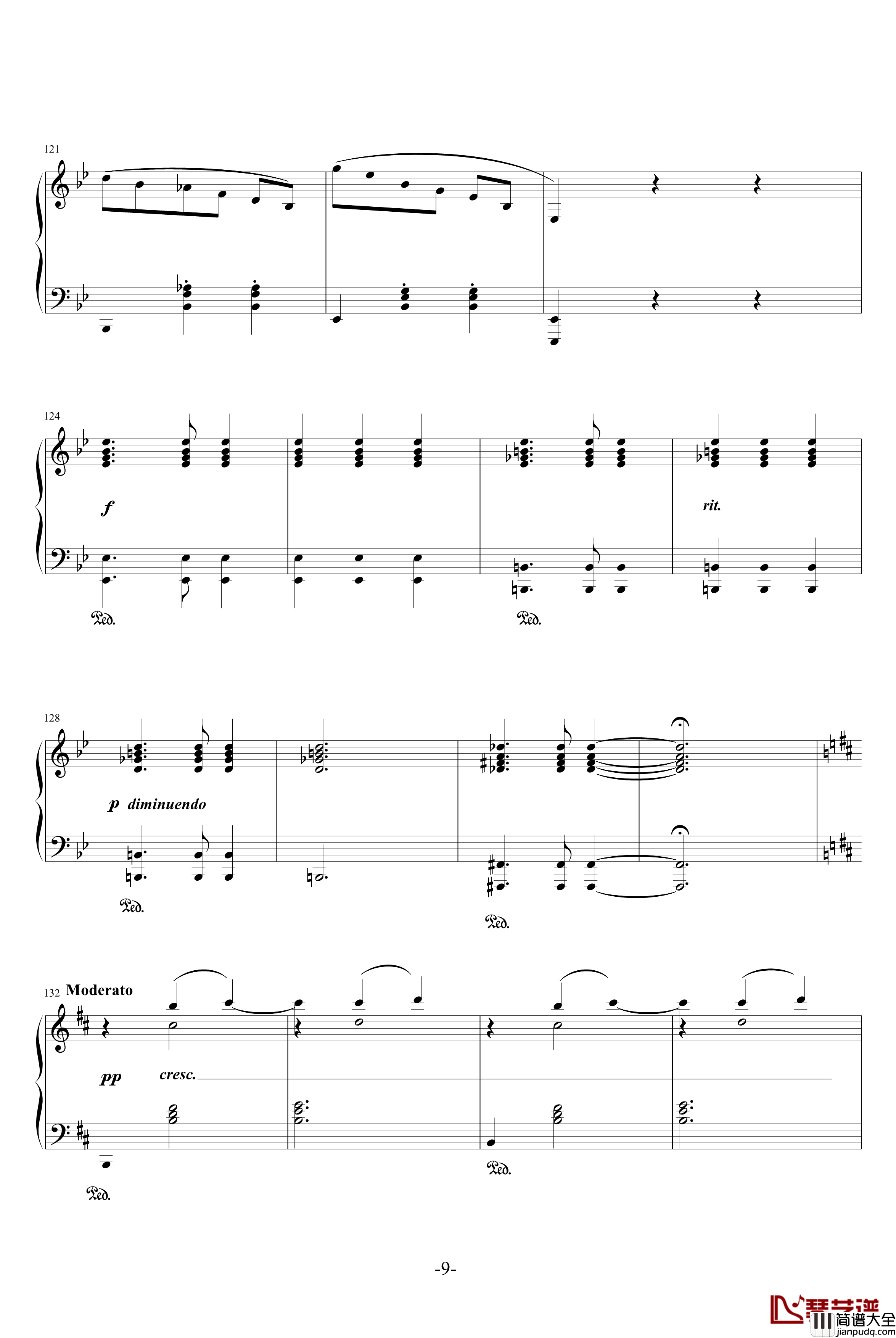 叙事曲钢琴谱_世界名曲